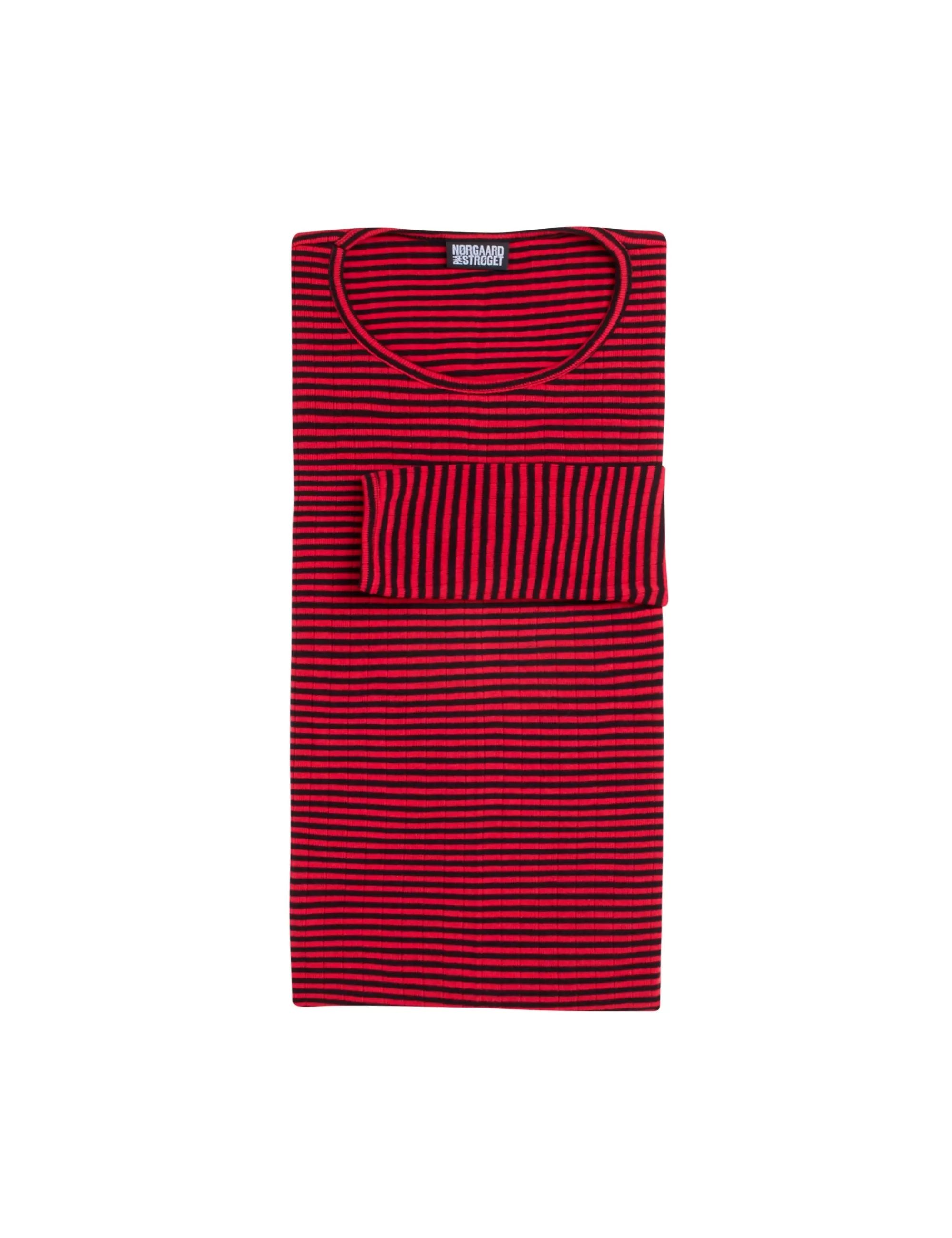 MADS NØRGAARD 101 Fine Stripe Black/Red Sale