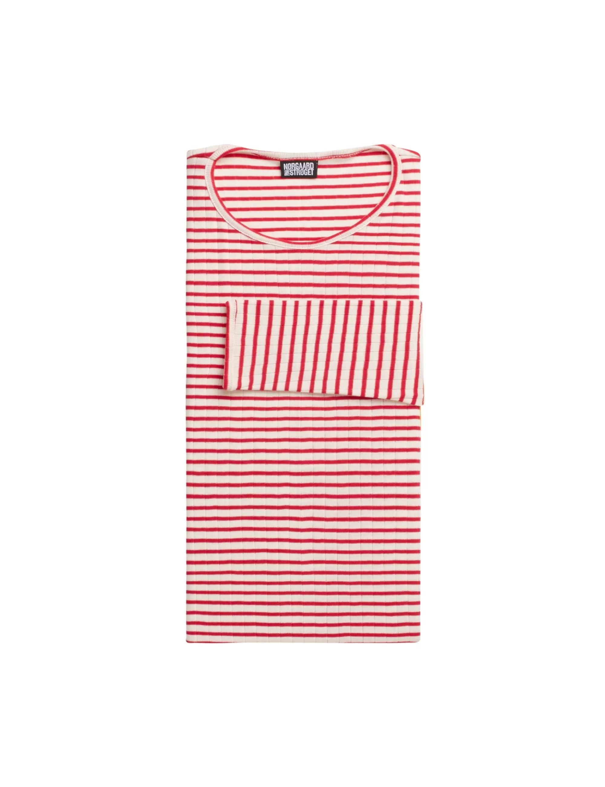 MADS NØRGAARD 101 NPS Stripes Ecru/Red Online