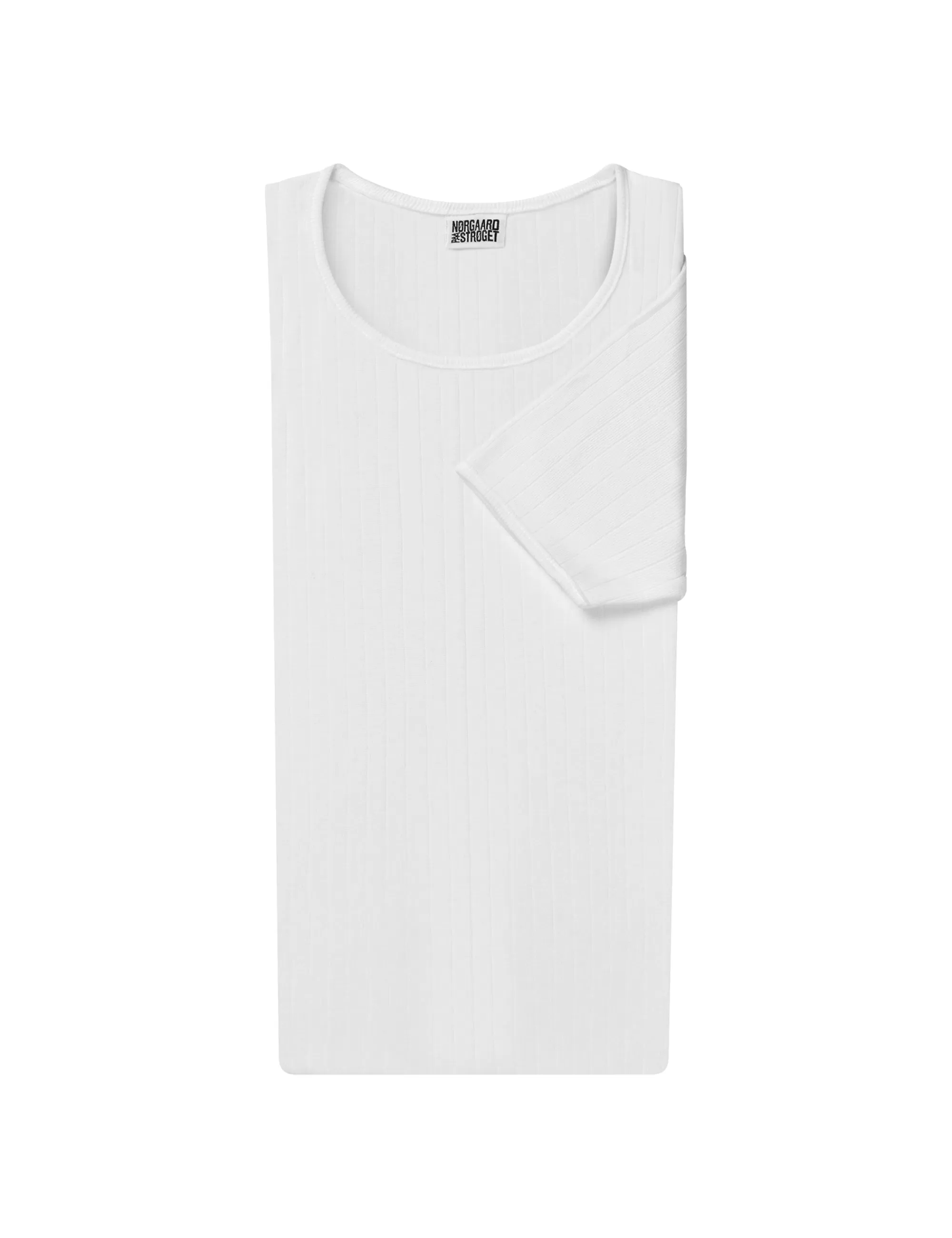 MADS NØRGAARD 101 Short Sleeve Solid Colour White Outlet