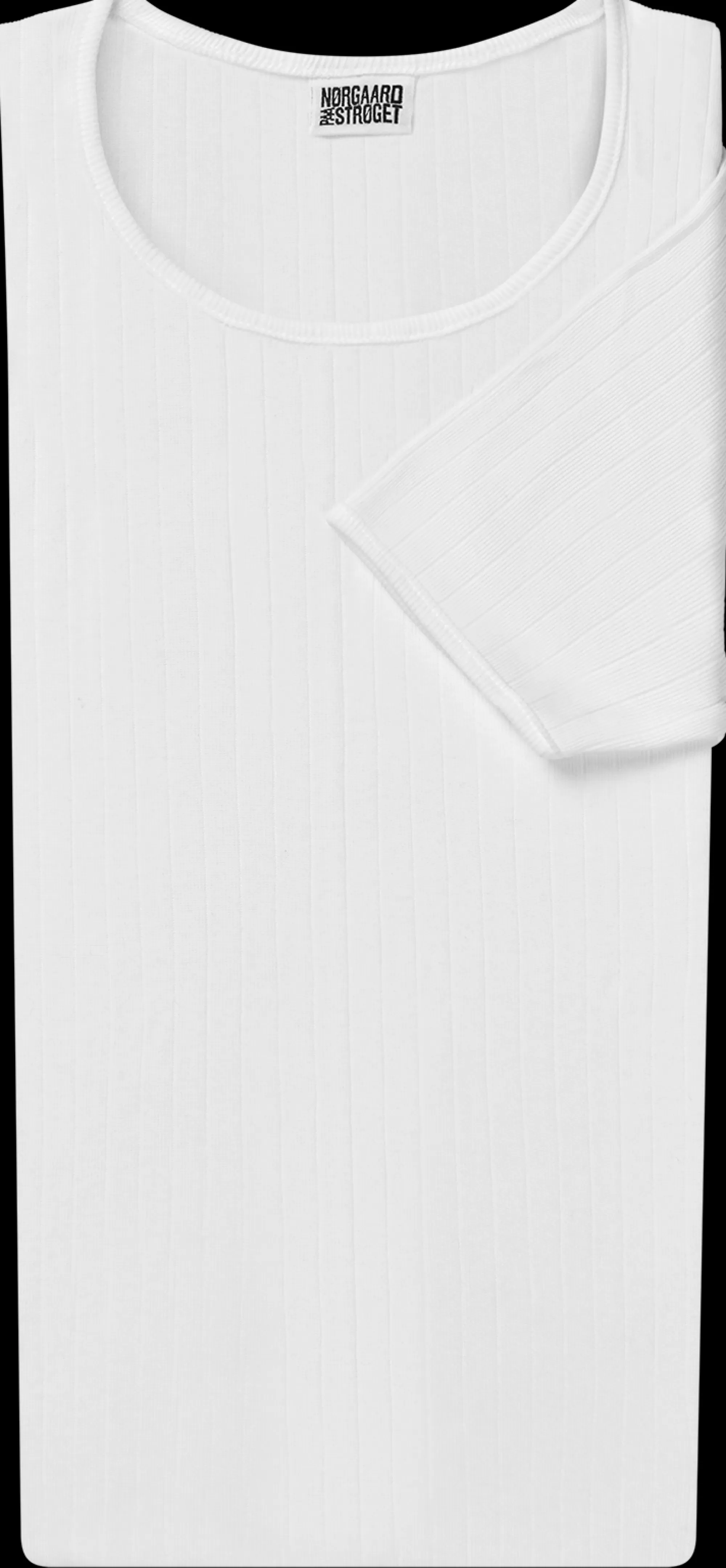 MADS NØRGAARD 101 Short Sleeve Solid Colour White Outlet