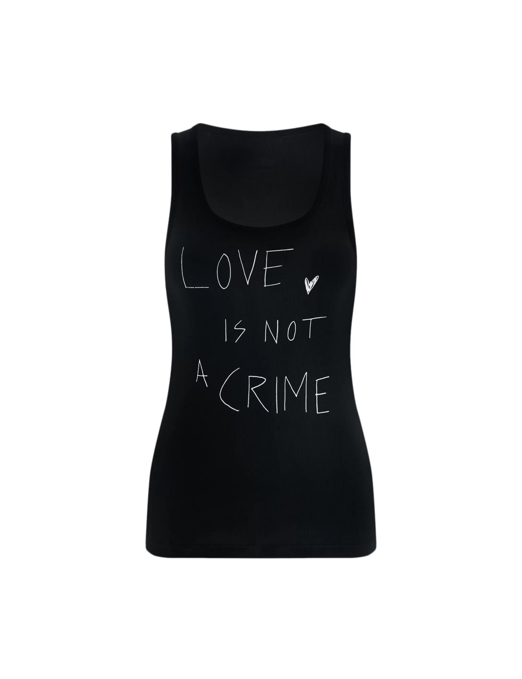 MADS NØRGAARD 2x2 Cotton Amour Tank Top Black Online