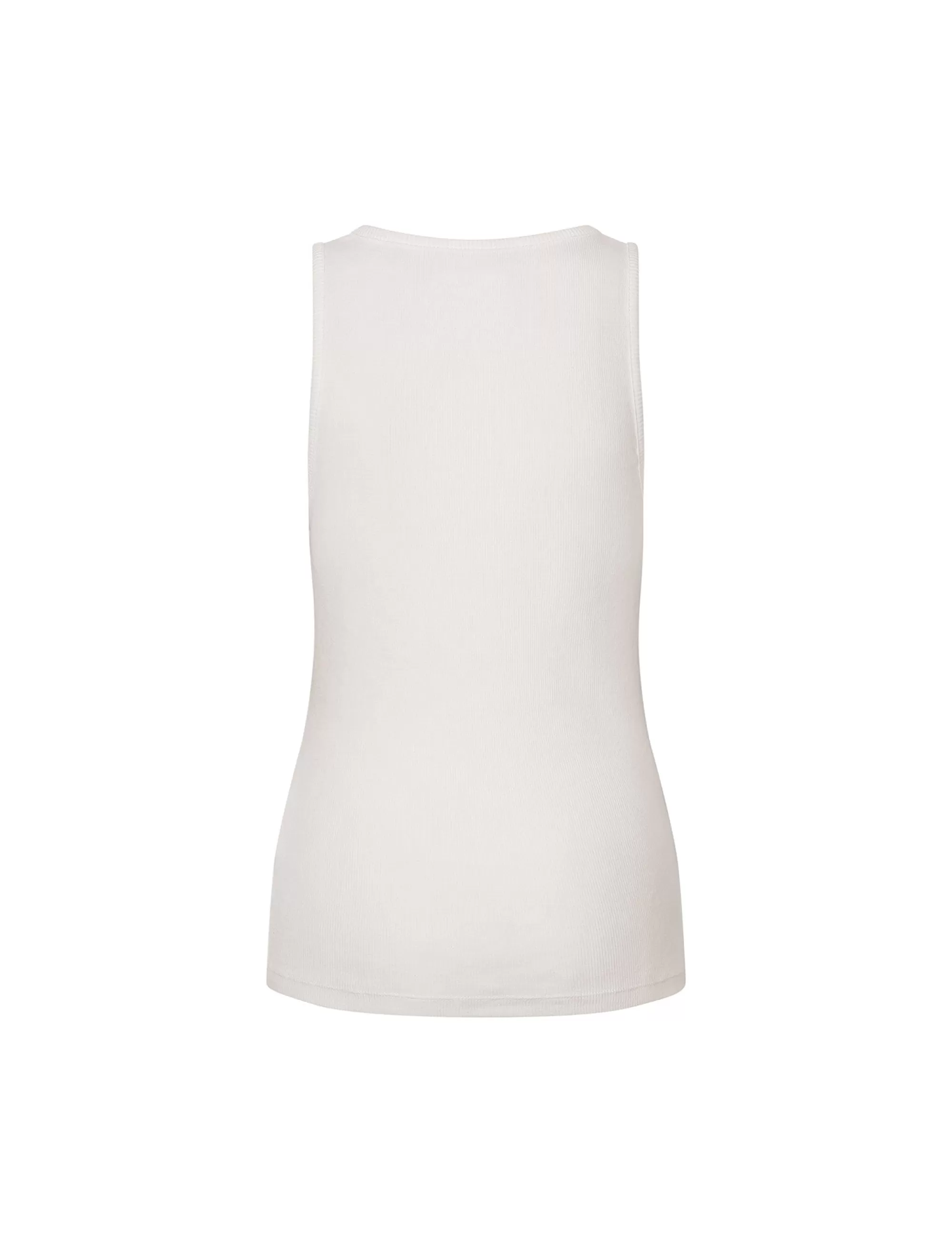 MADS NØRGAARD 2x2 Cotton Amour Tank Top Cloud Dancer Sale