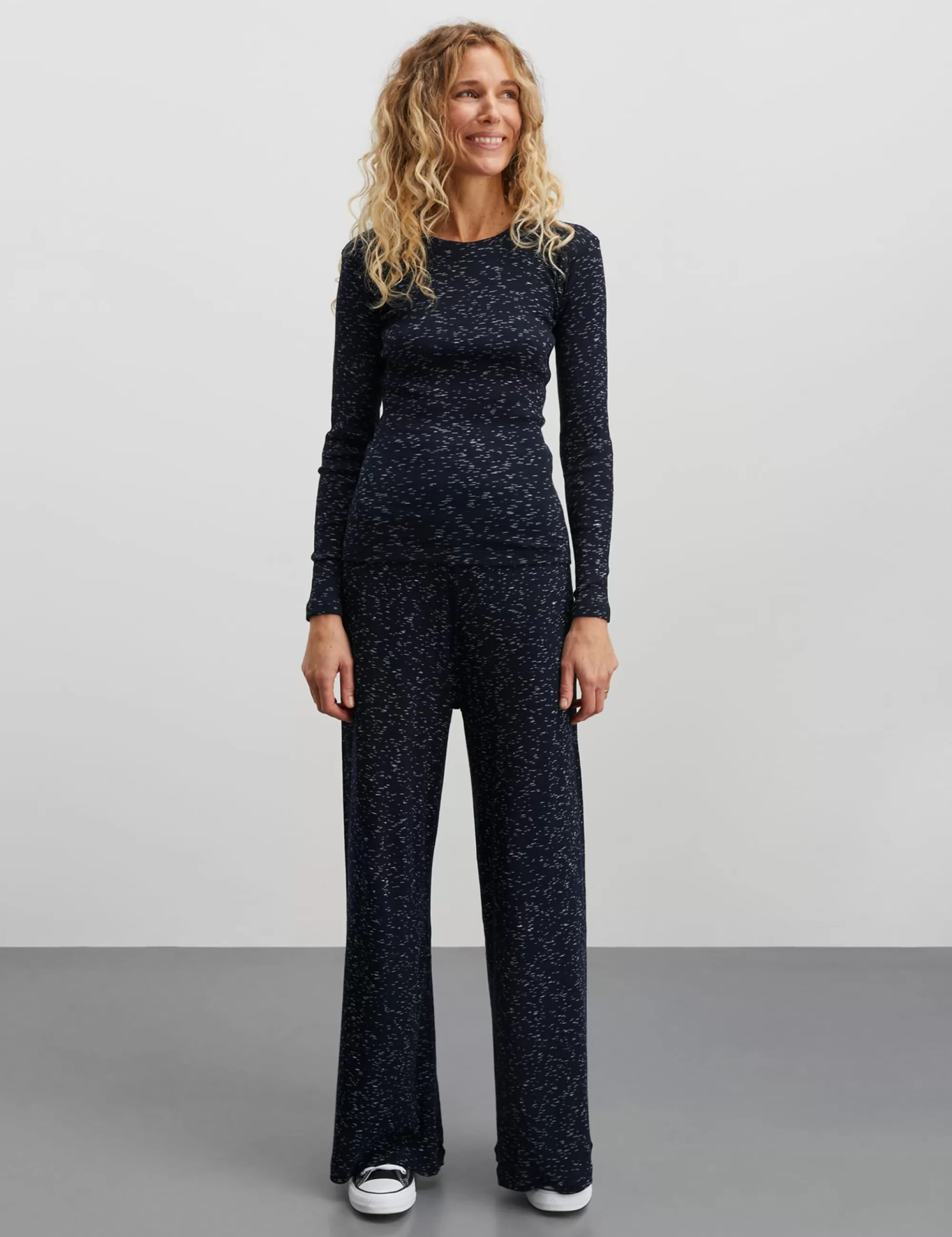 MADS NØRGAARD 2x2 Cotton Space Veran Pants Multi Midnight Cheap