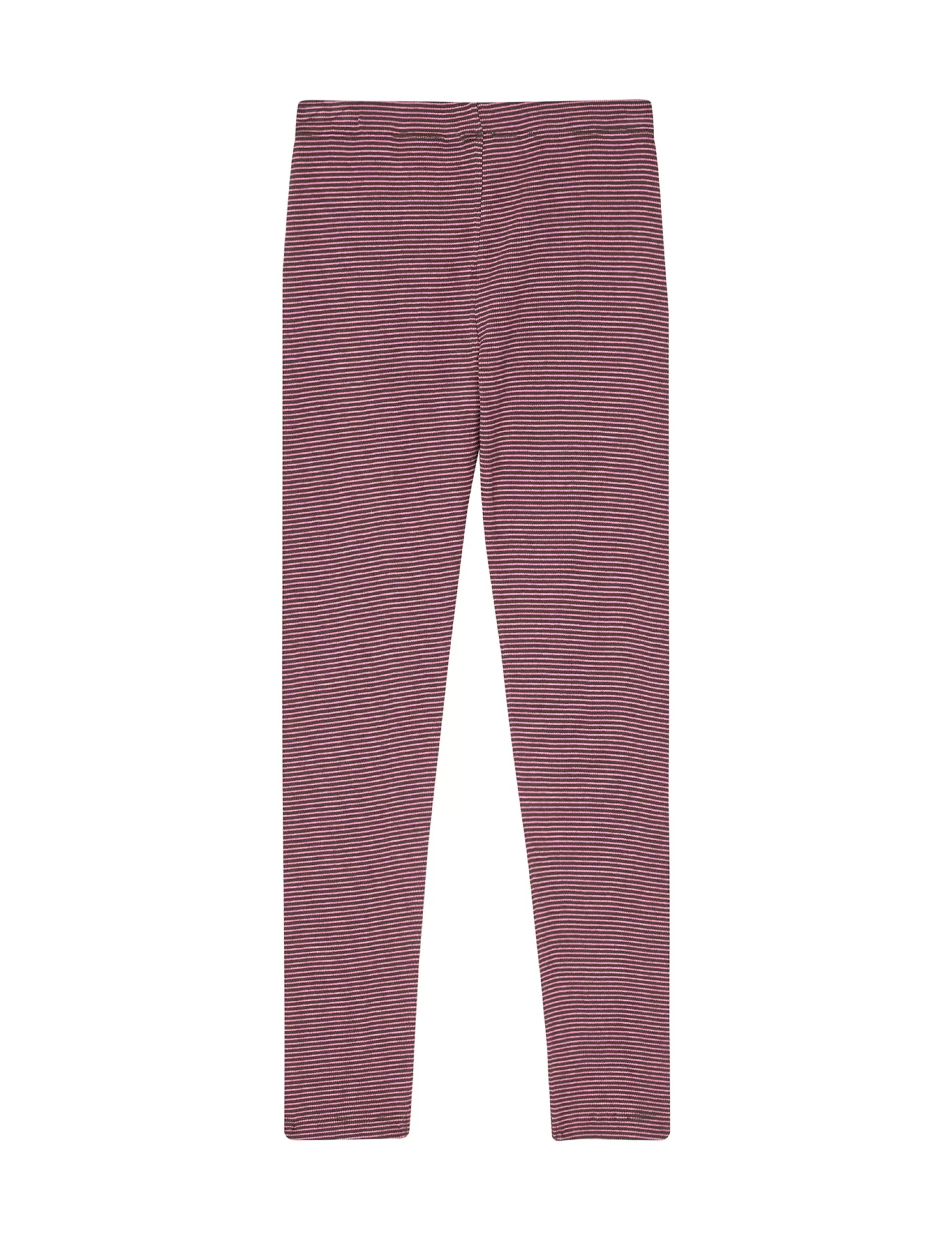 MADS NØRGAARD 2x2 Cotton Stripe Lulu Leggins Rosin/Carmine Rose Best Sale