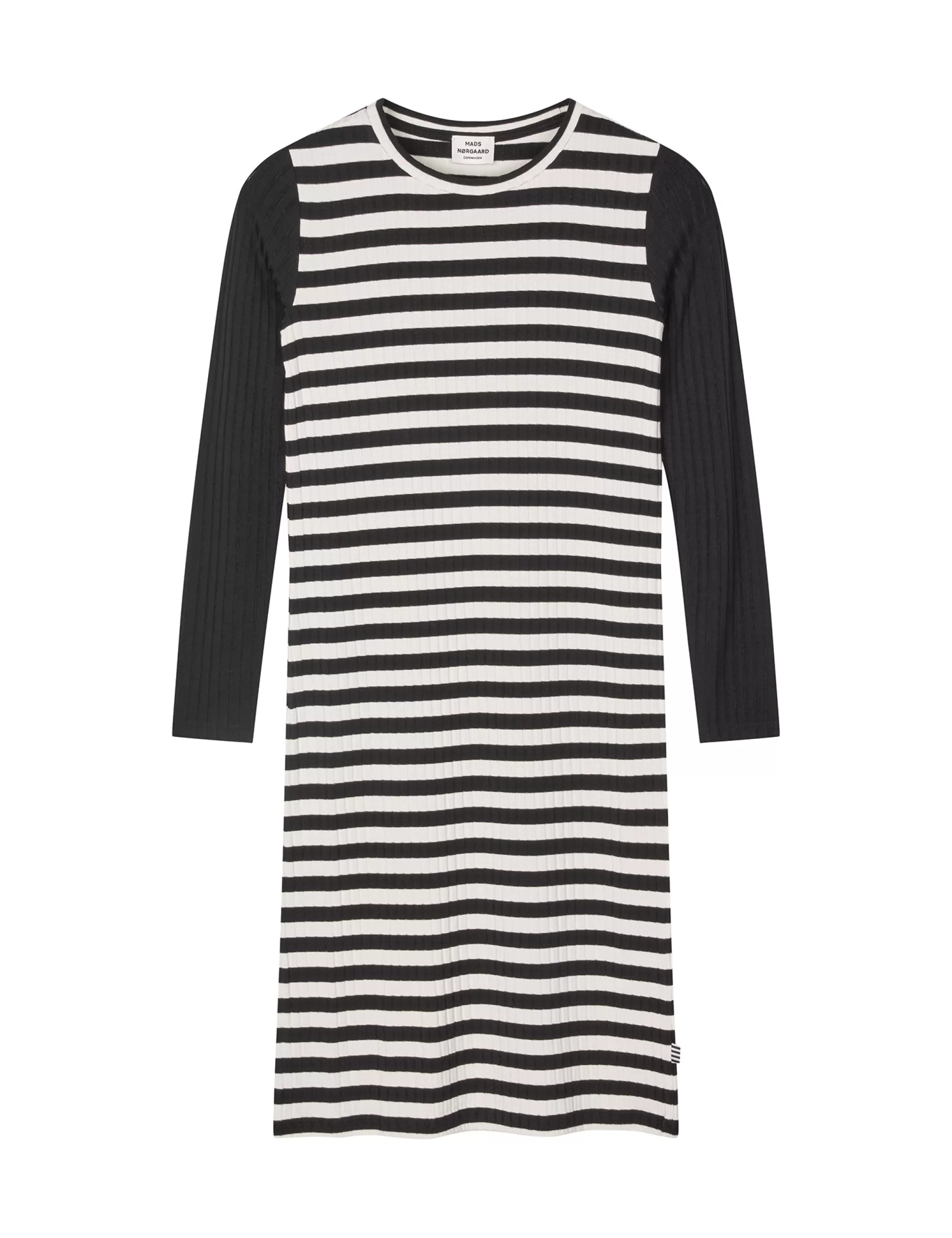 MADS NØRGAARD 5x5 Classic Dubina B Dress Black/Vanilla Ice Flash Sale