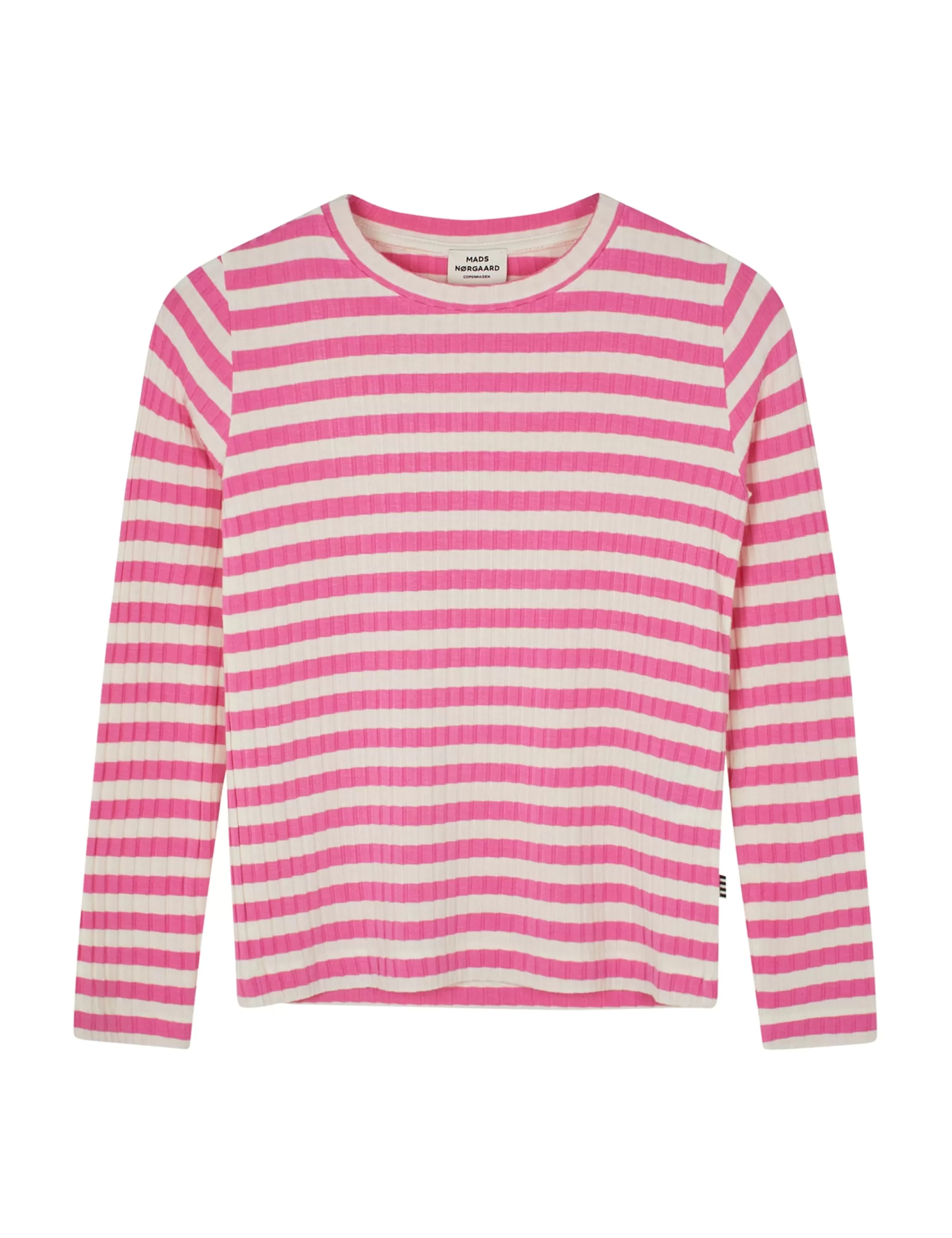 MADS NØRGAARD 5x5 Classic Stripe Talika Top Carmine Rose/ Vanilla Ice Discount