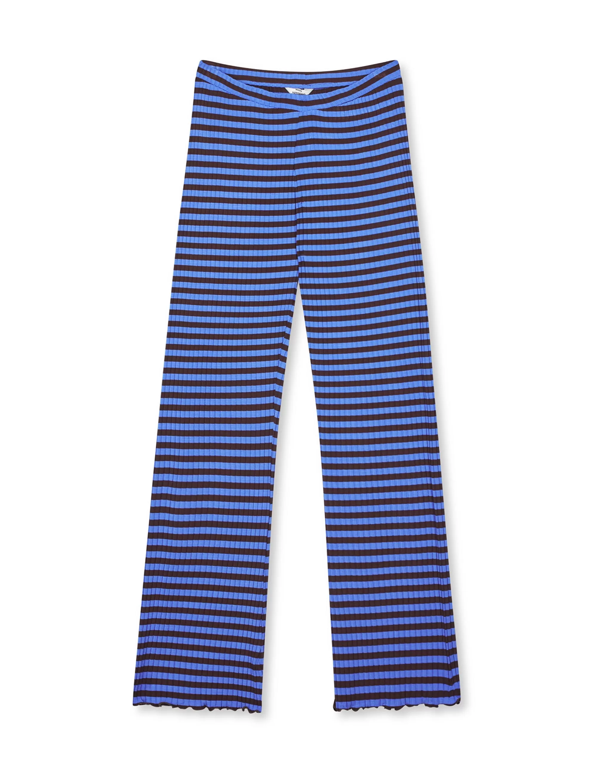 MADS NØRGAARD 5x5 Stripe Lonnie Pants Amparo Blue/Black Coffee Discount