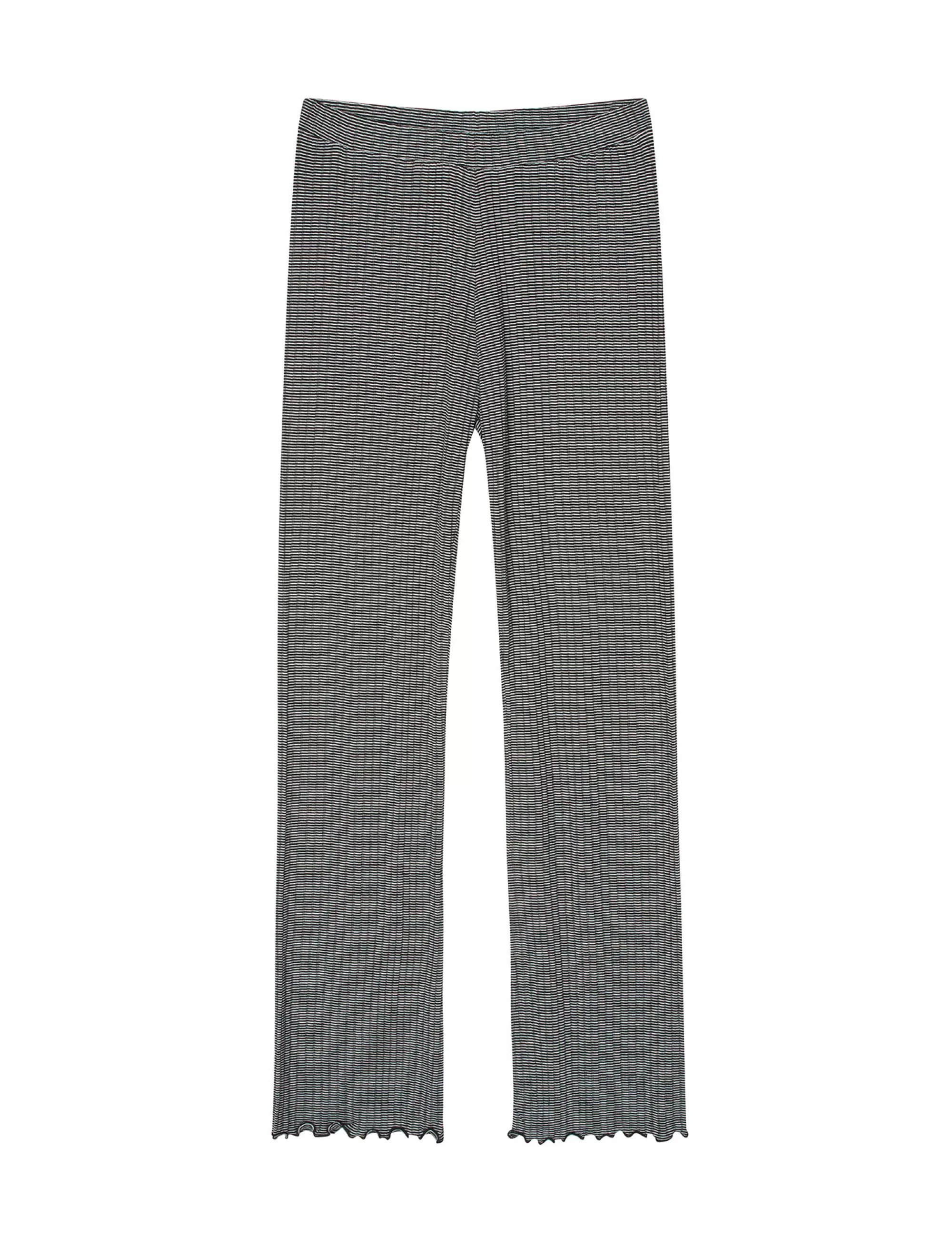 MADS NØRGAARD 5x5 Stripe Lonnie Pants Black/Vanilla Ice Best Sale