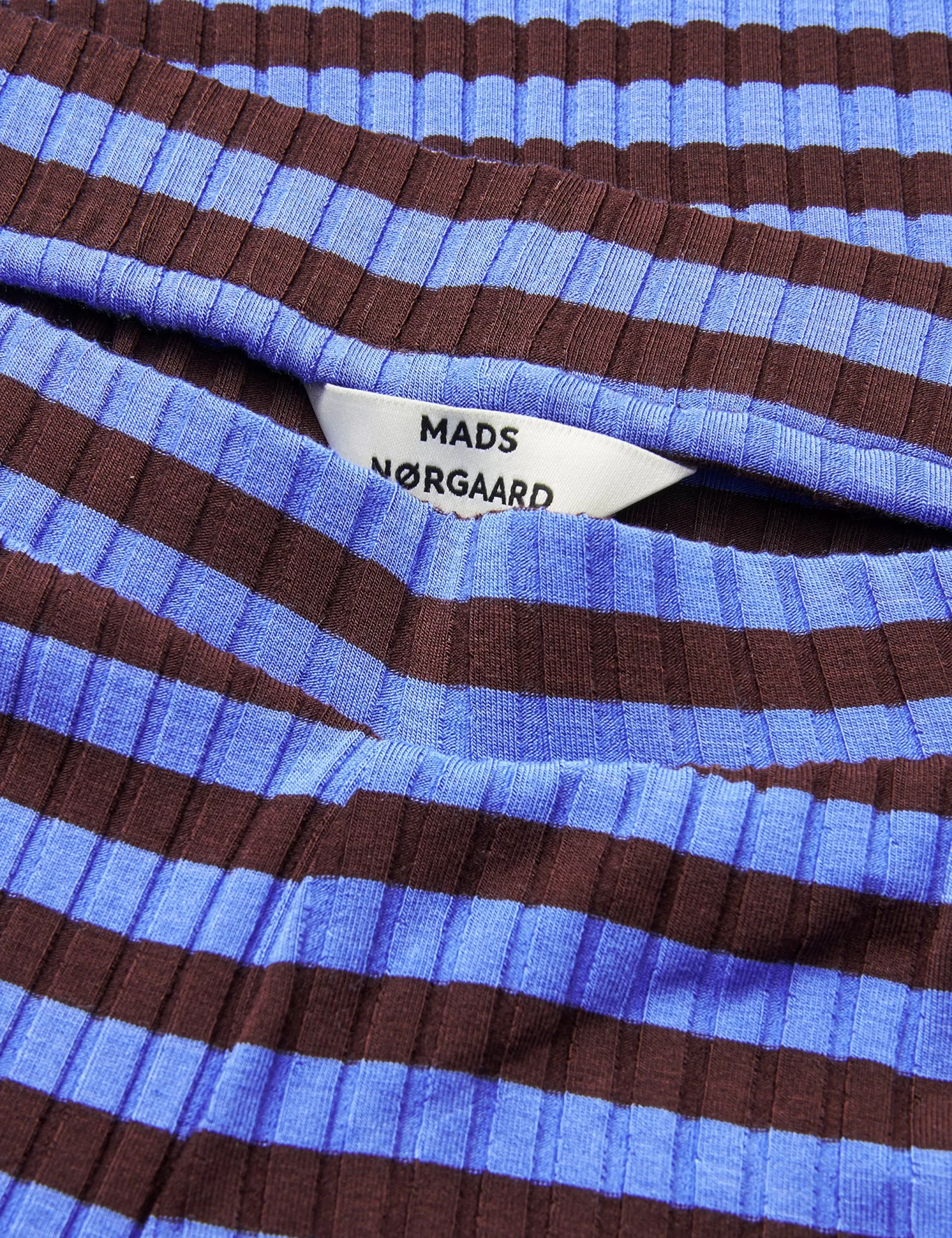 MADS NØRGAARD 5x5 Stripe Lonnie Pants Amparo Blue/Black Coffee Discount