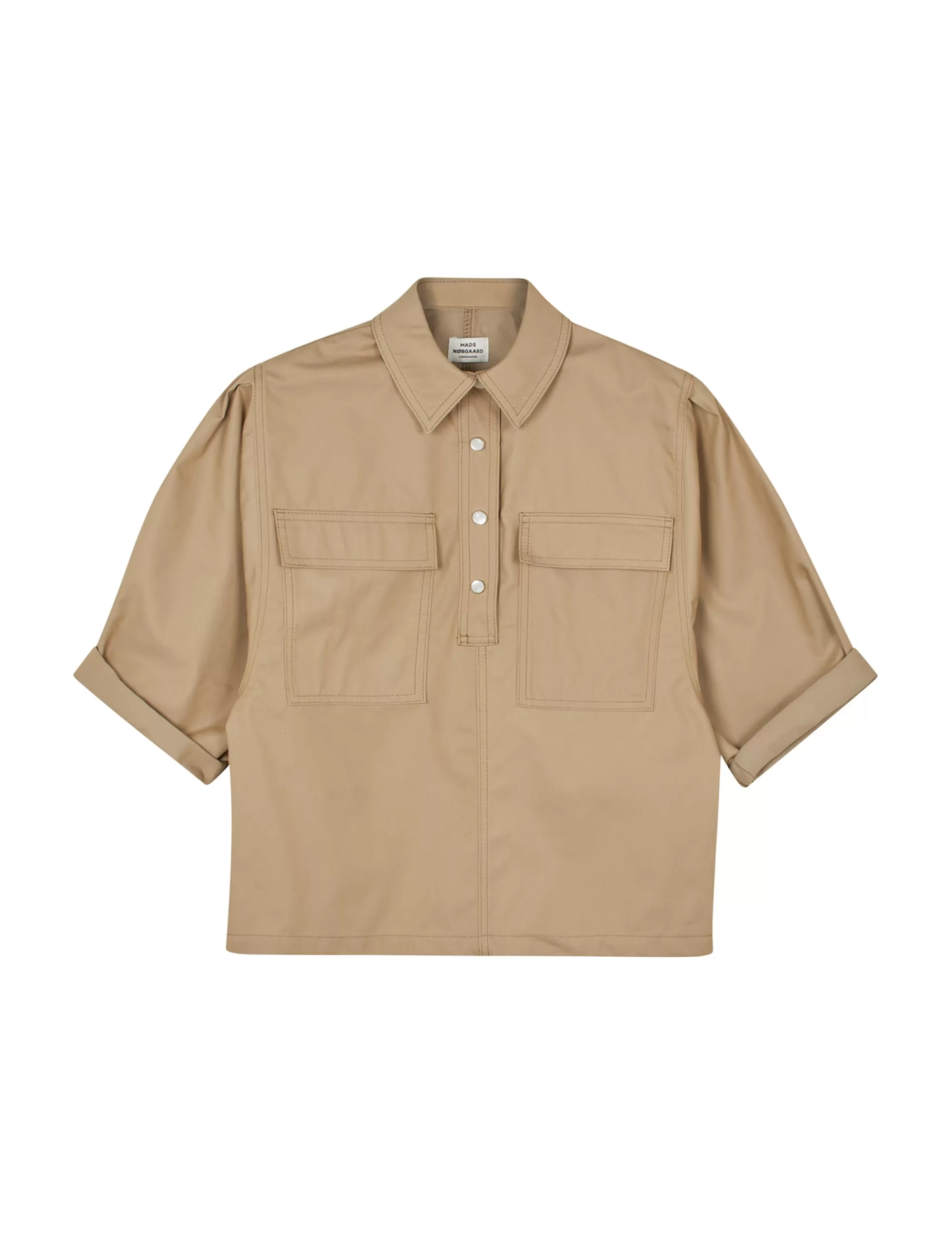 MADS NØRGAARD Alto Twill Hera Shirt Tiger's Eye New