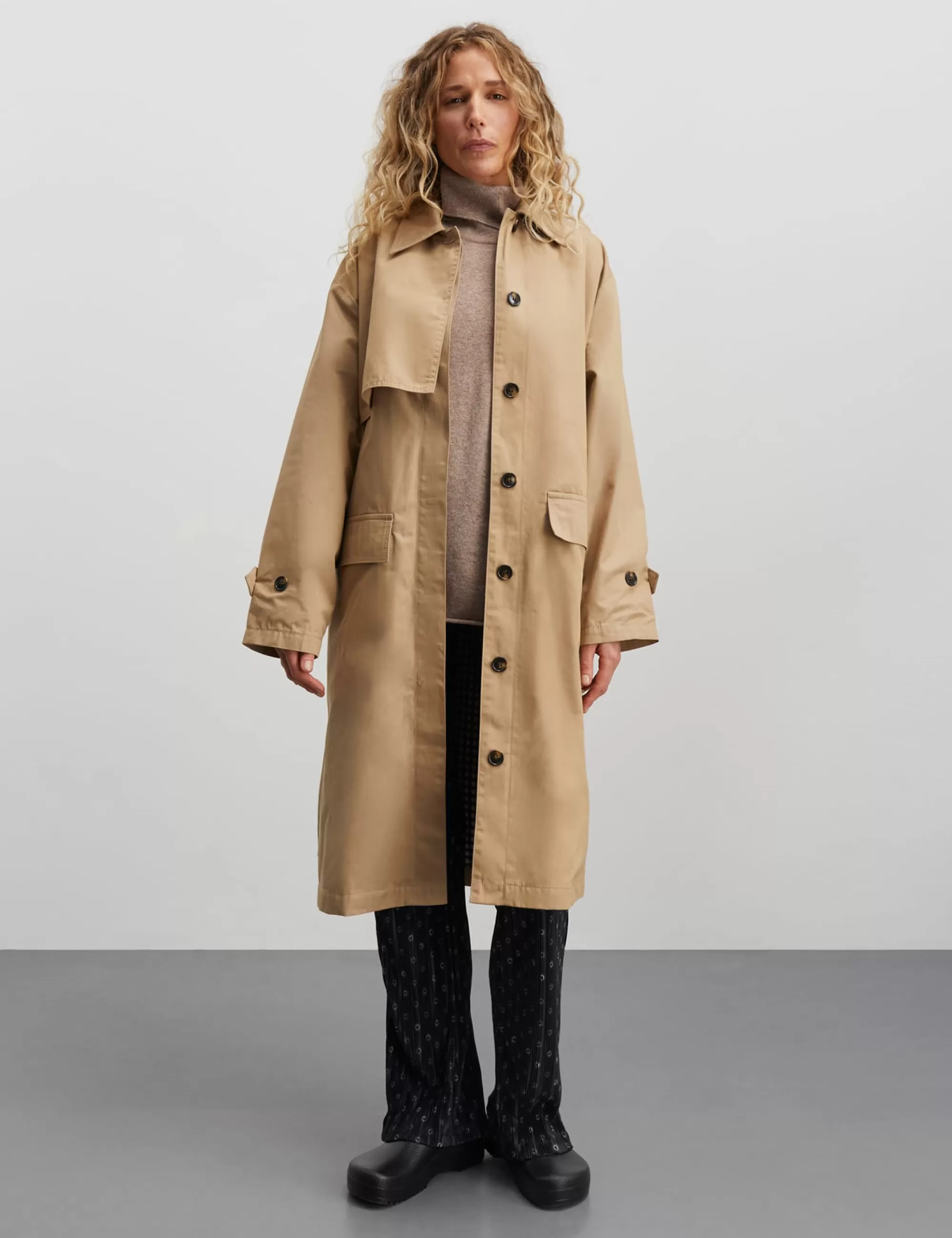 MADS NØRGAARD Alto Twill Lake Coat Tiger's Eye Online