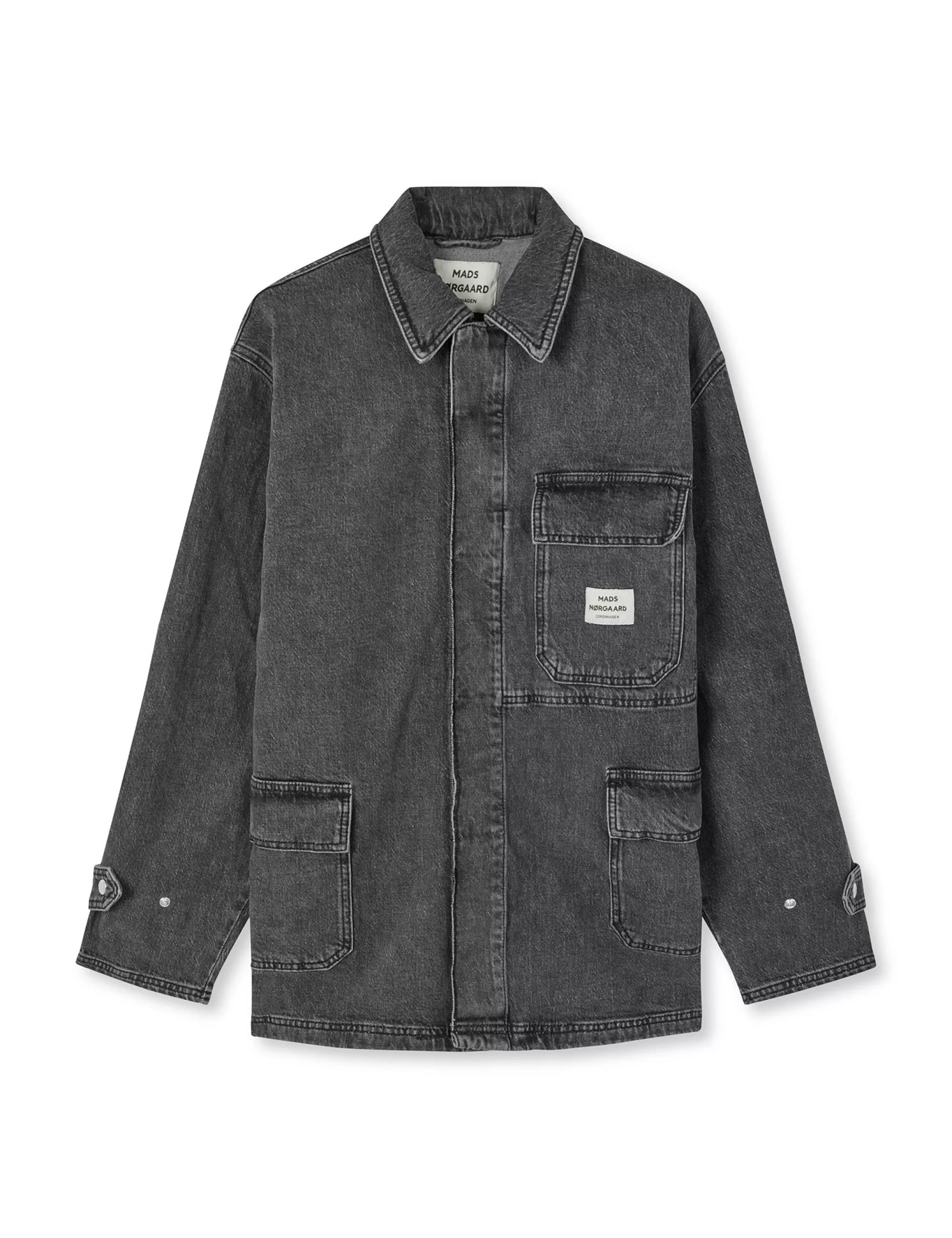 MADS NØRGAARD Denim Johnny Jacket Black Store