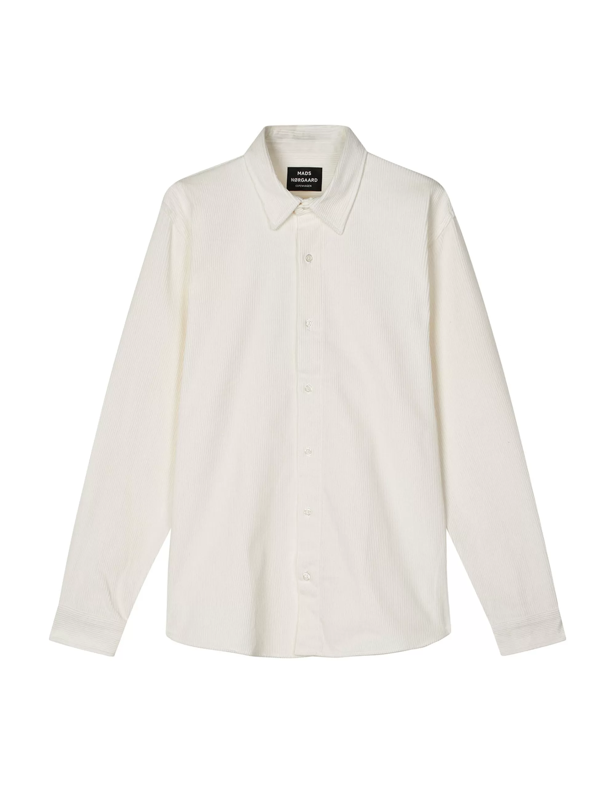 MADS NØRGAARD Classic Cord Malte Shirt Vanilla Ice Flash Sale