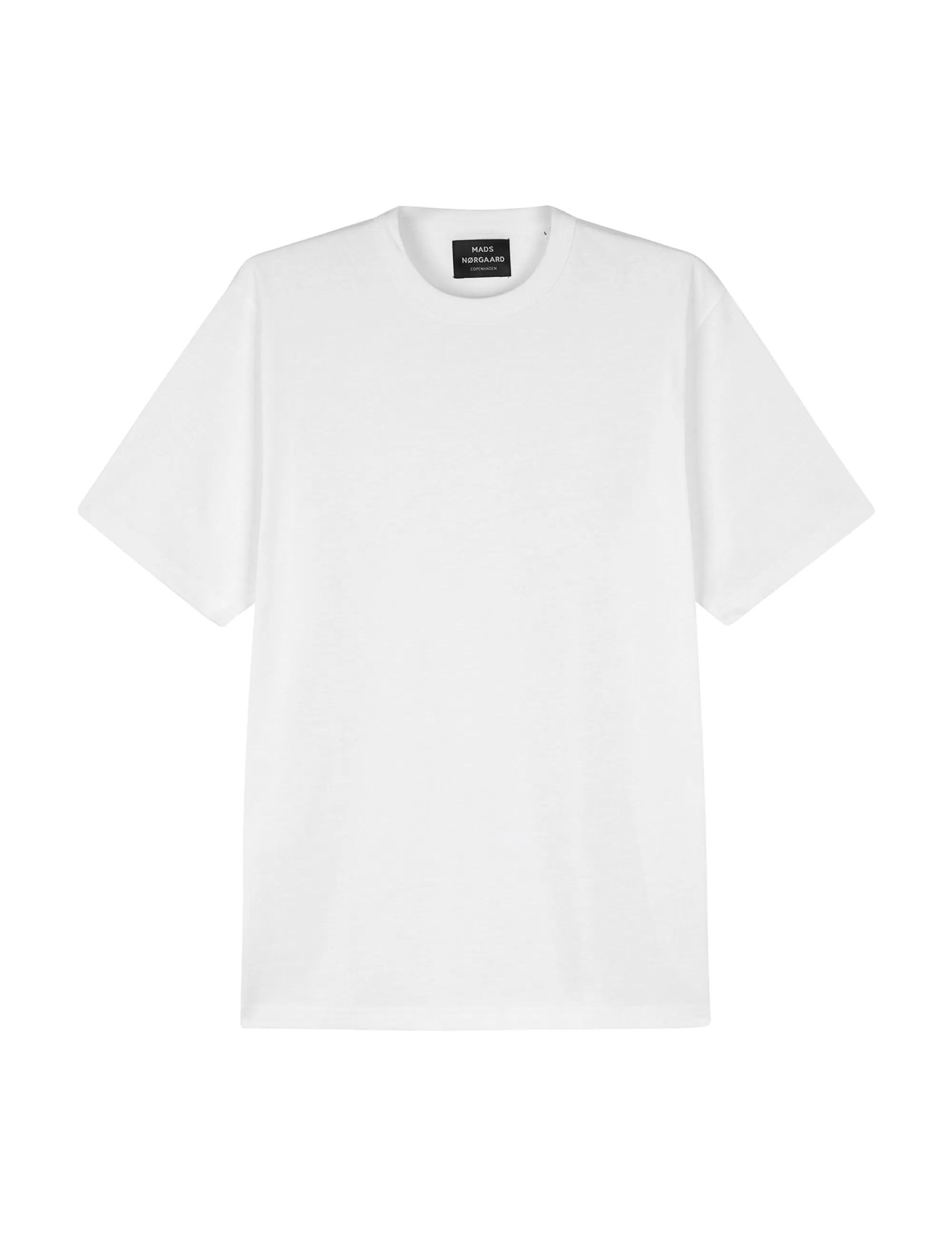 MADS NØRGAARD Combed Jersey Thorbjørn B Tee White Shop