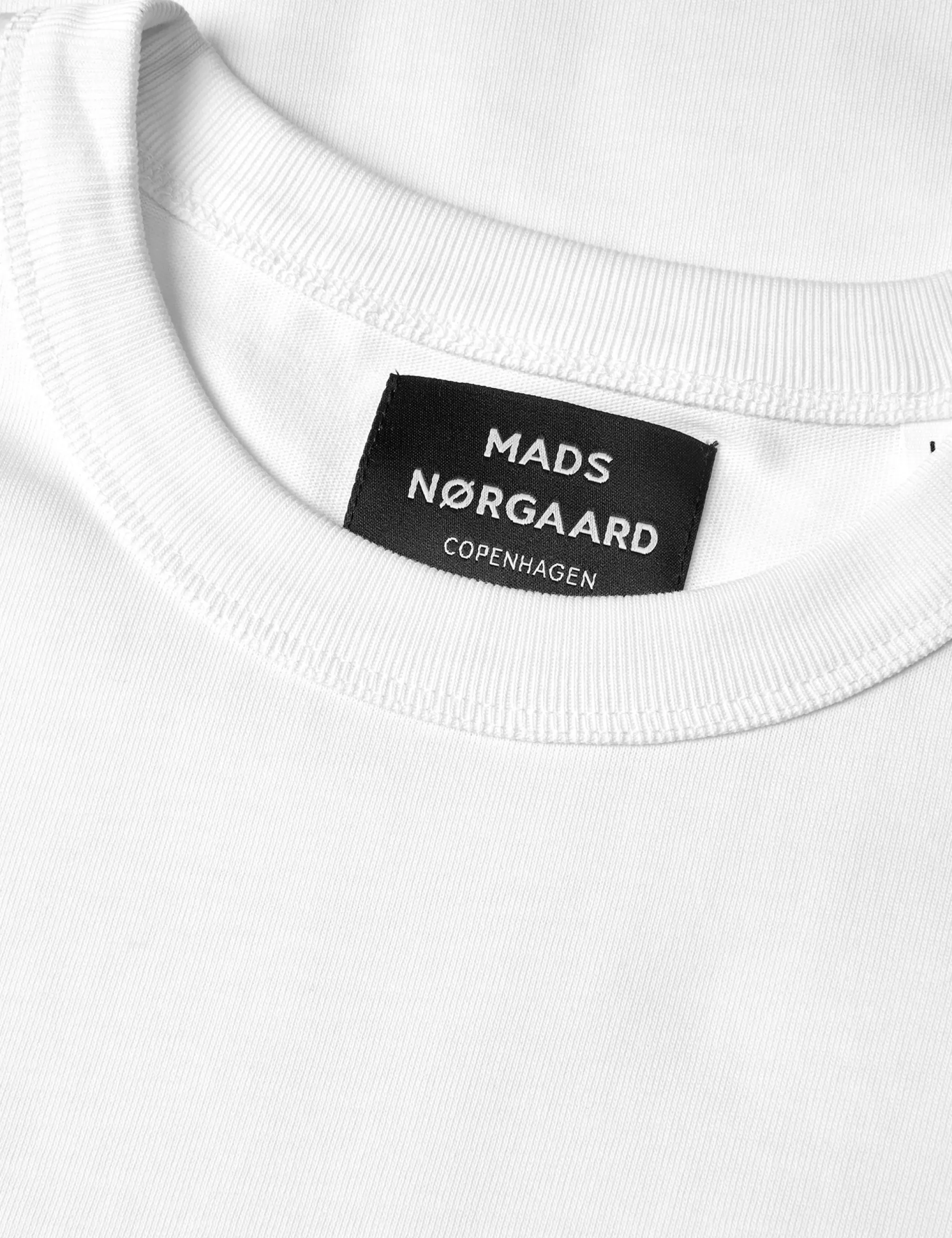 MADS NØRGAARD Combed Jersey Thorbjørn B Tee White Shop