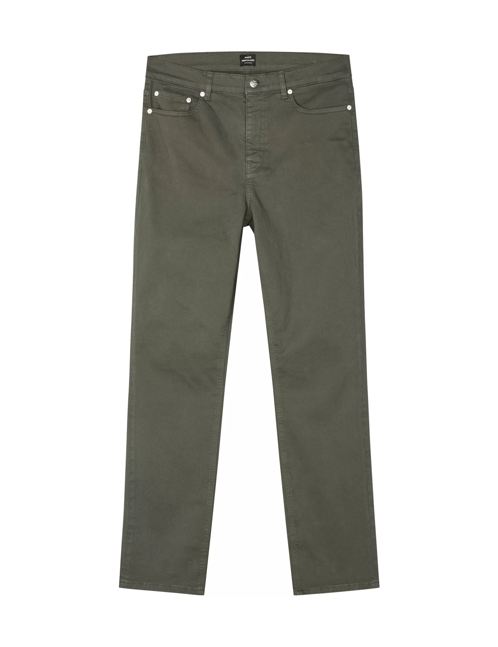 MADS NØRGAARD Cotton Five Pocket Jas Pant Beluga Outlet