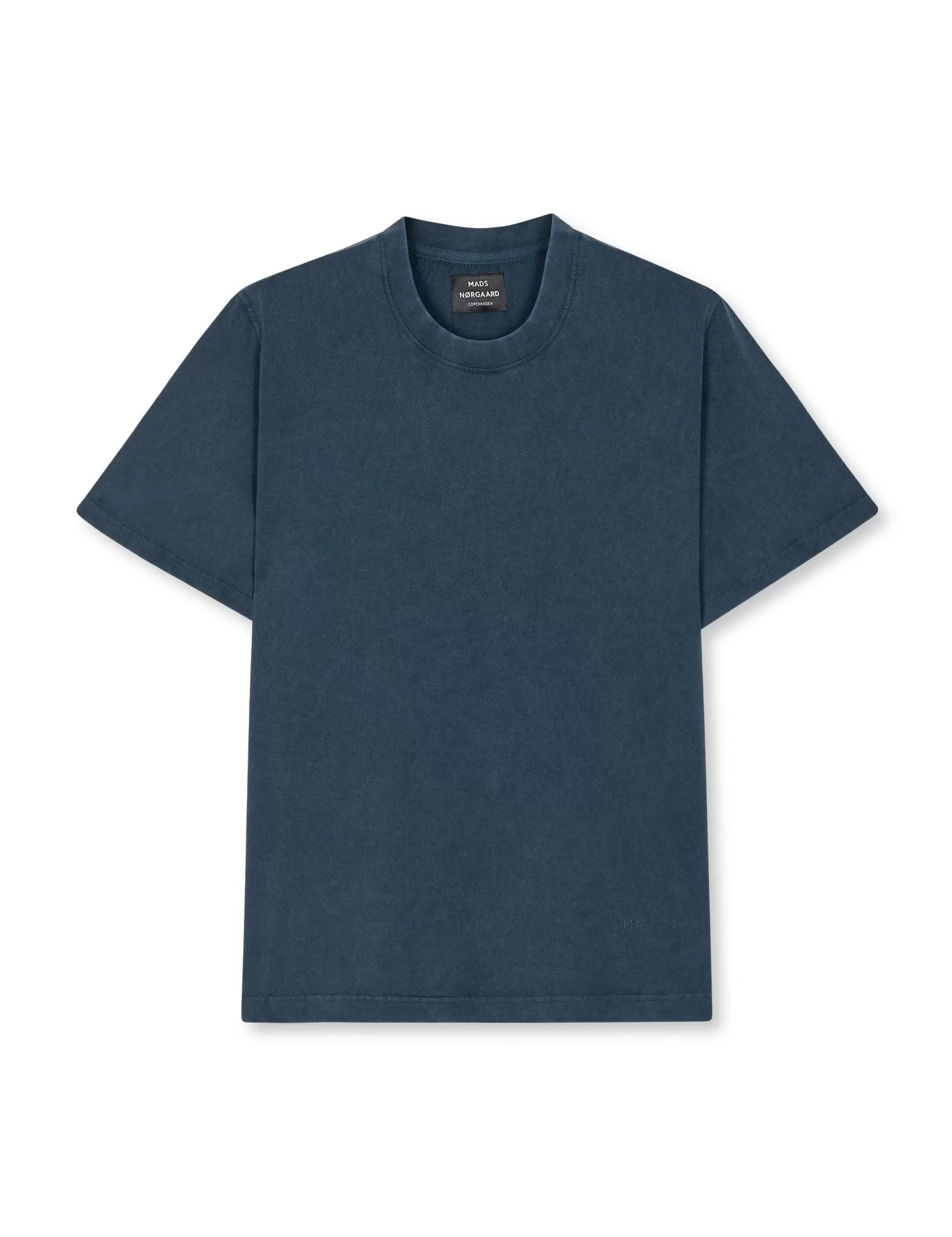 MADS NØRGAARD Cotton Jersey Dye Frode Tee Midnight Navy Fashion