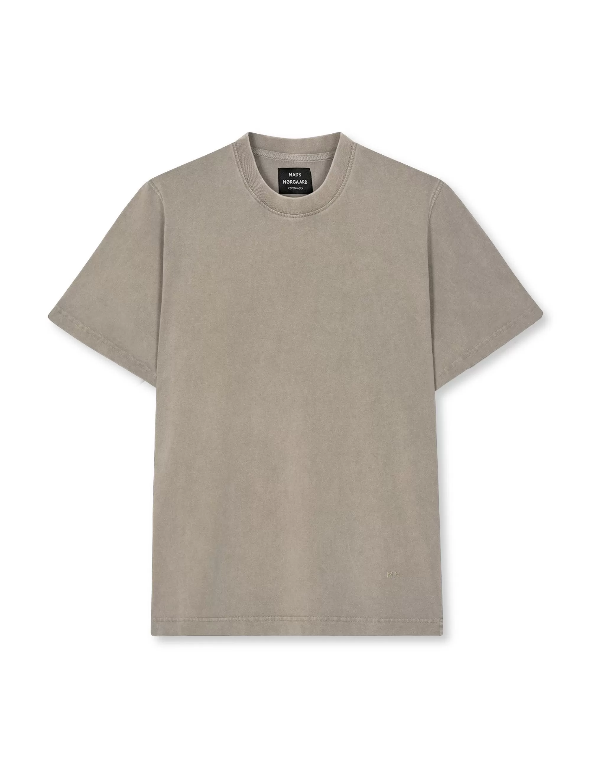 MADS NØRGAARD Cotton Jersey Dye Frode Tee Silver Sage Flash Sale