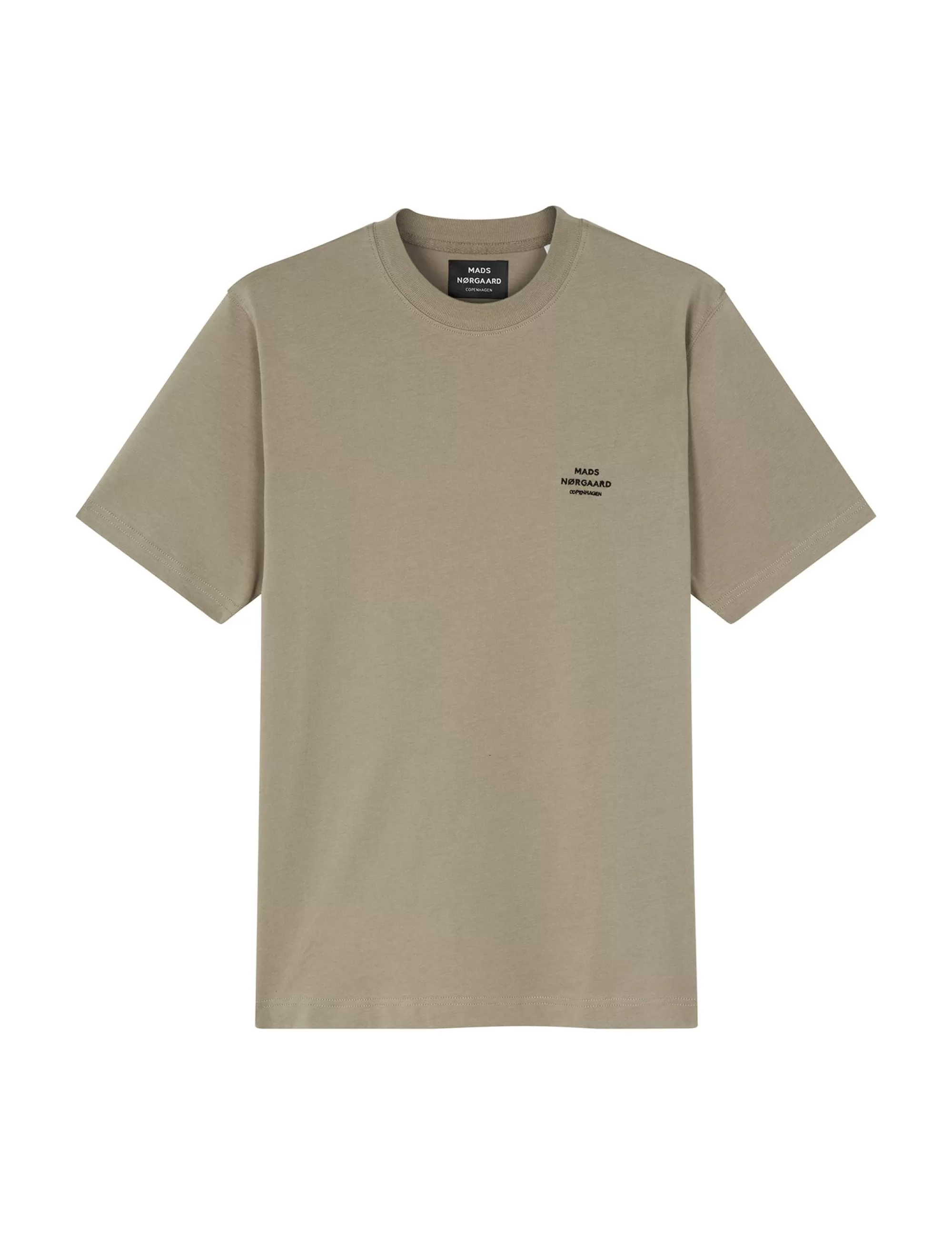 MADS NØRGAARD Cotton Jersey Frode Emb Logo Tee Silver Sage Flash Sale