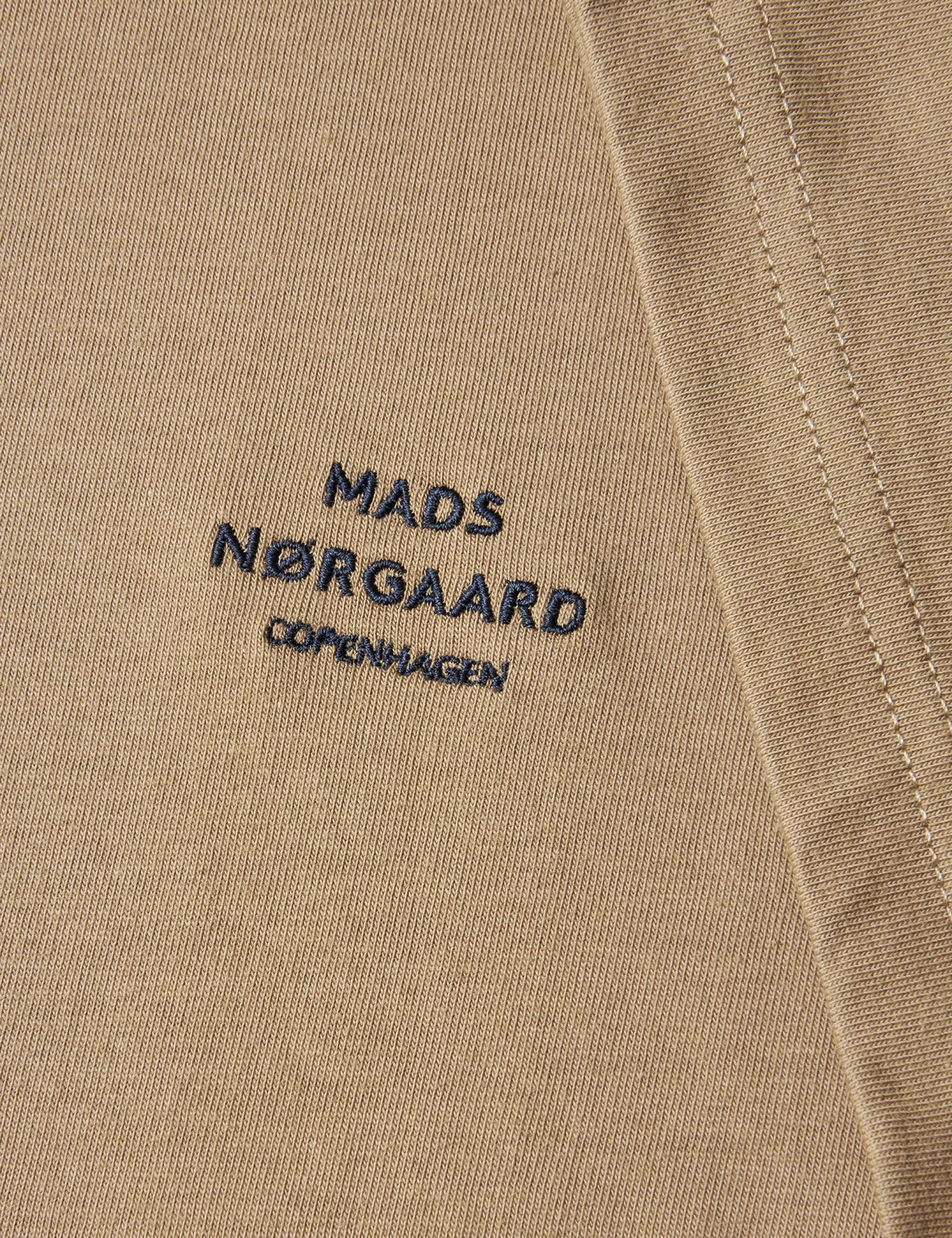 MADS NØRGAARD Cotton Jersey Frode Emb Logo Tee Lead Gray Best