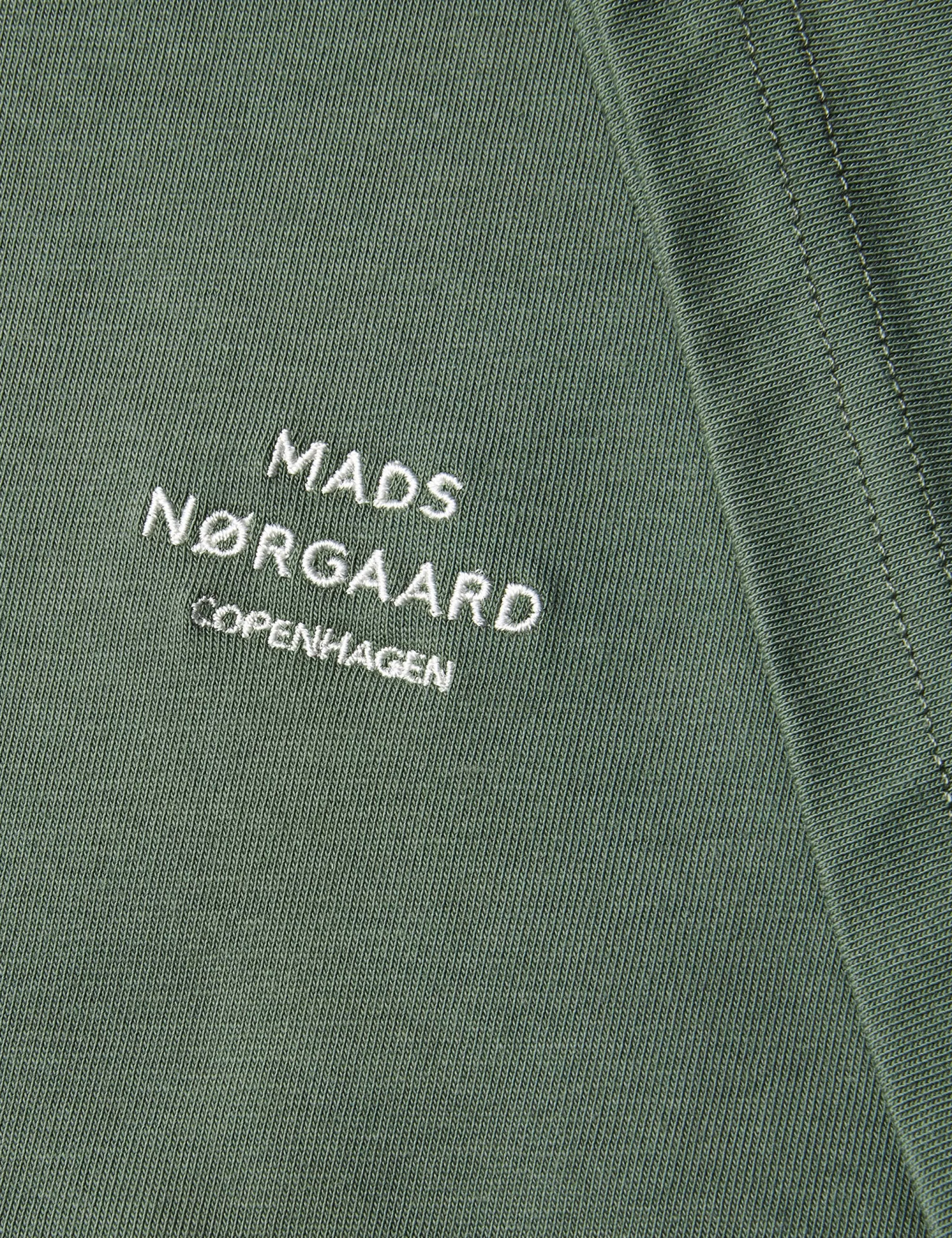 MADS NØRGAARD Cotton Jersey Frode Emb Logo Tee Duck Green Fashion