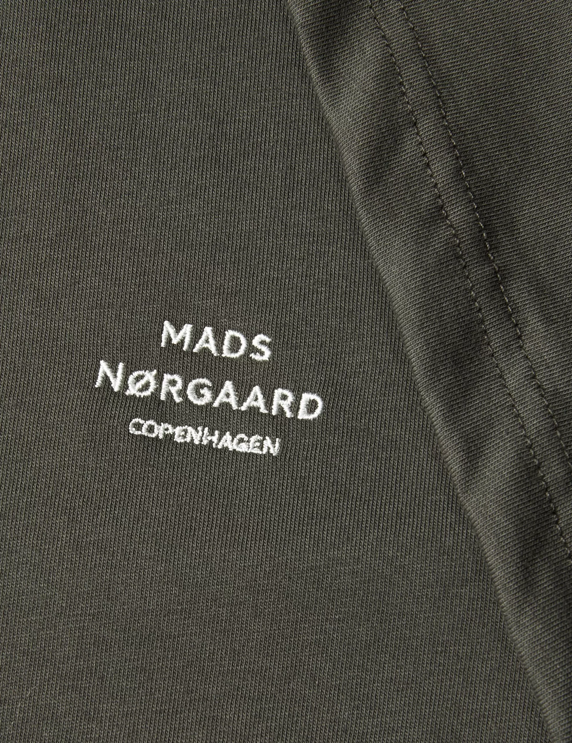 MADS NØRGAARD Cotton Jersey Frode Emb Logo Tee Beluga Fashion