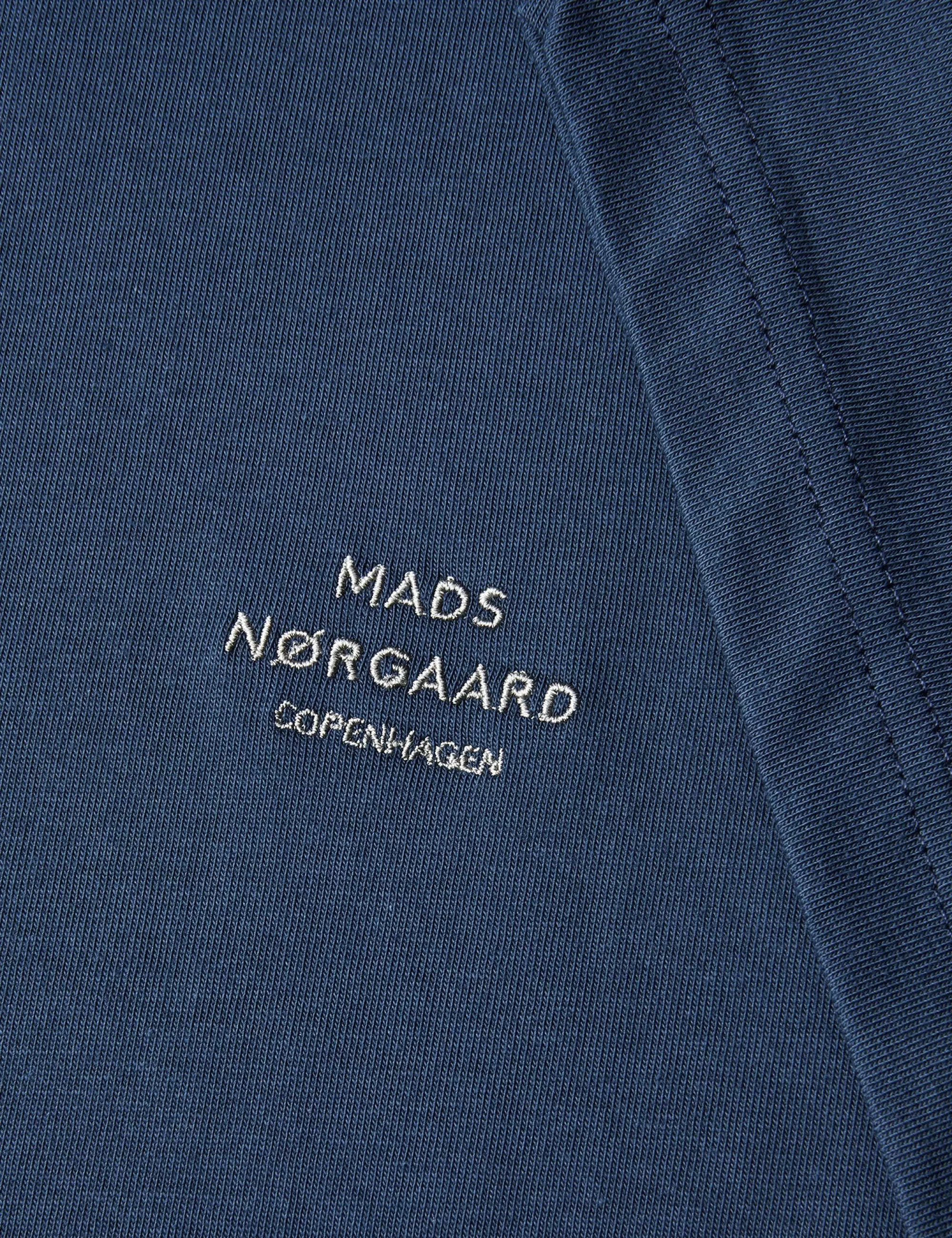 MADS NØRGAARD Cotton Jersey Frode Emb Logo Tee Midnight Navy Fashion