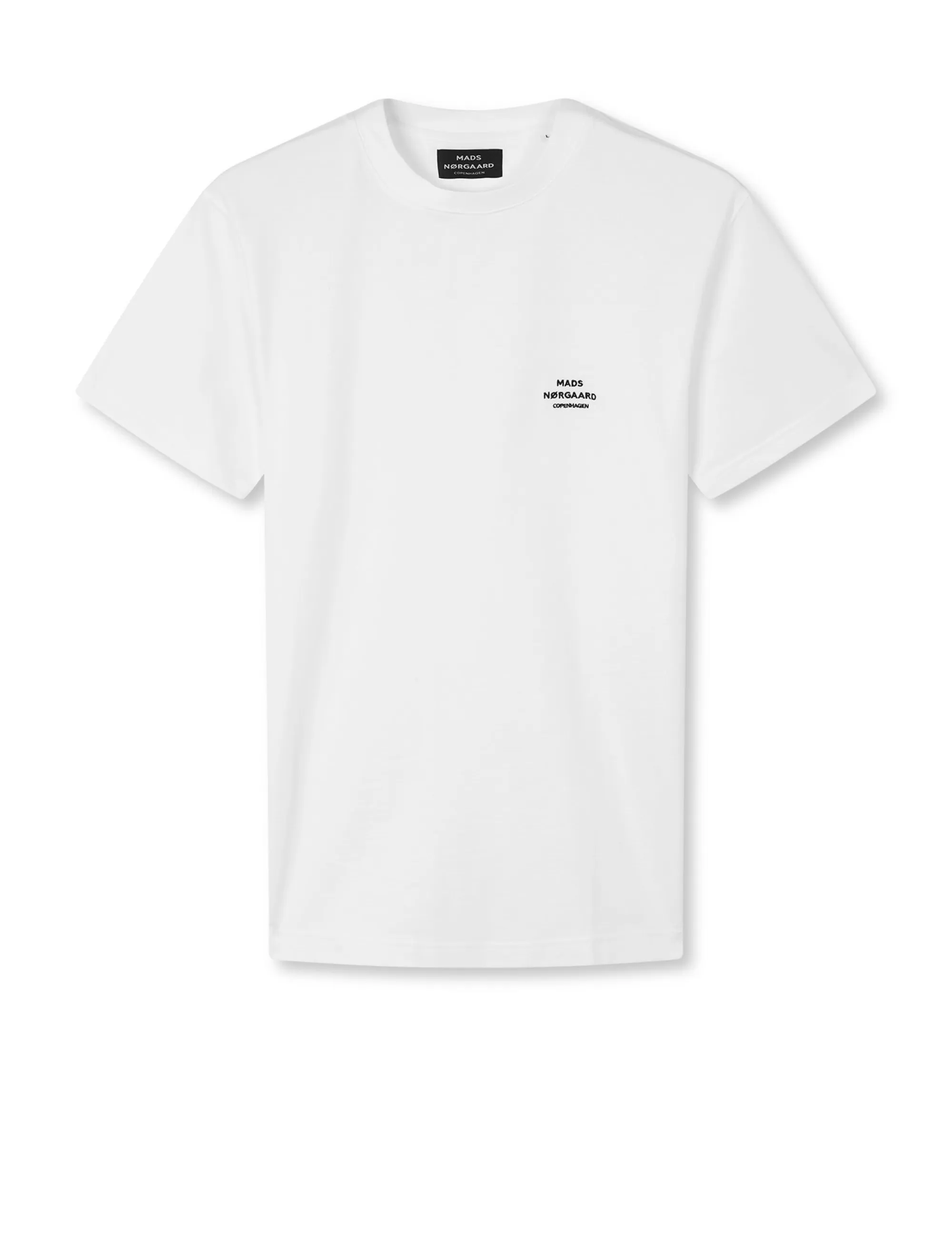 MADS NØRGAARD Cotton Jersey Frode Emb Logo Tee White Sale