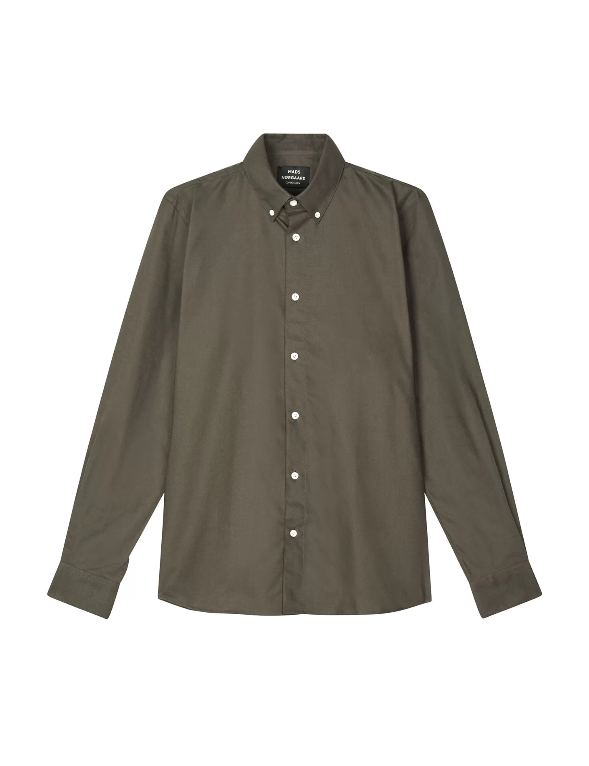 MADS NØRGAARD Cotton Oxford Sune Shirt BD Beluga Sale