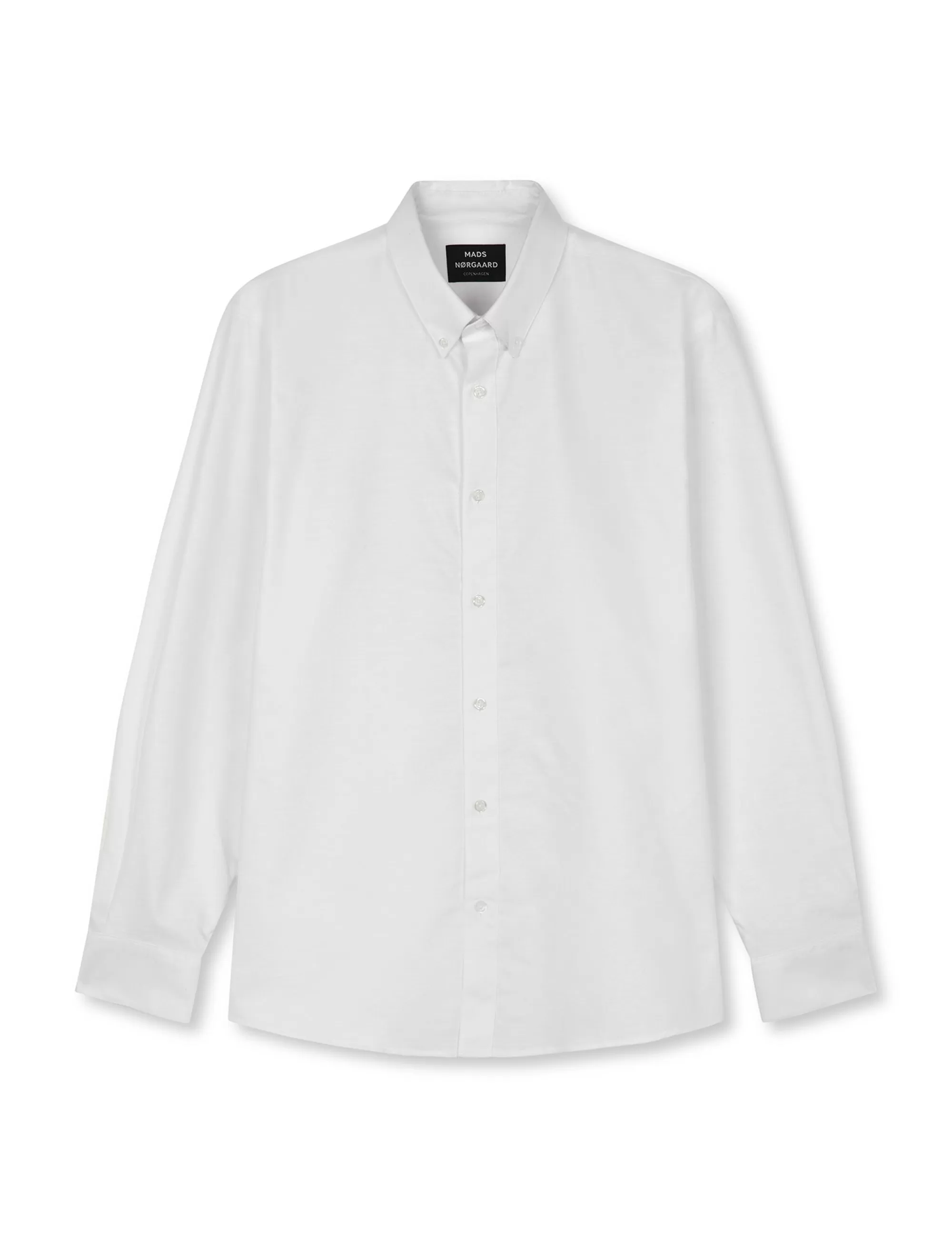 MADS NØRGAARD Cotton Oxford Sune Shirt BD White Discount