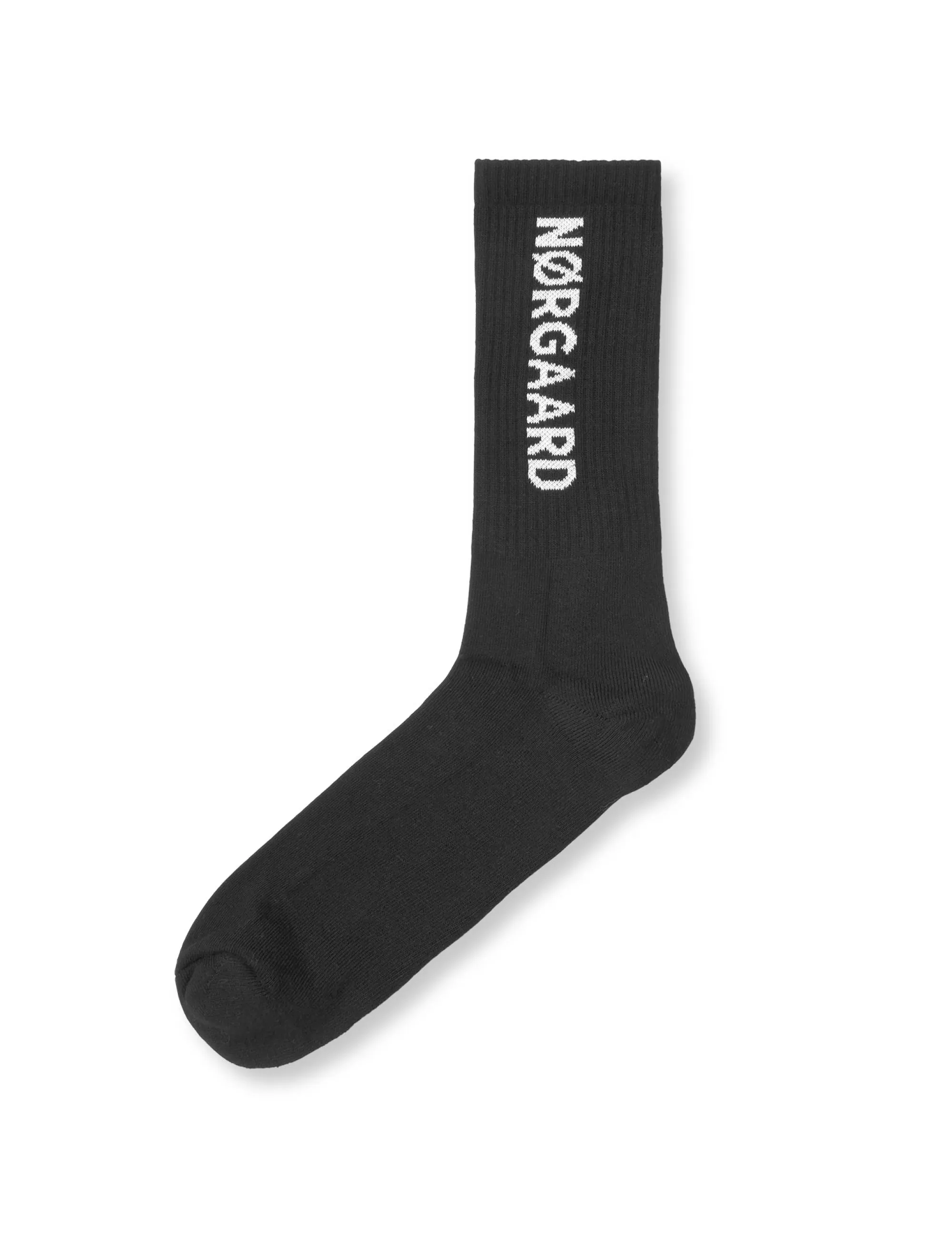 MADS NØRGAARD Cotton Tennis MN Classic Sock Black Hot