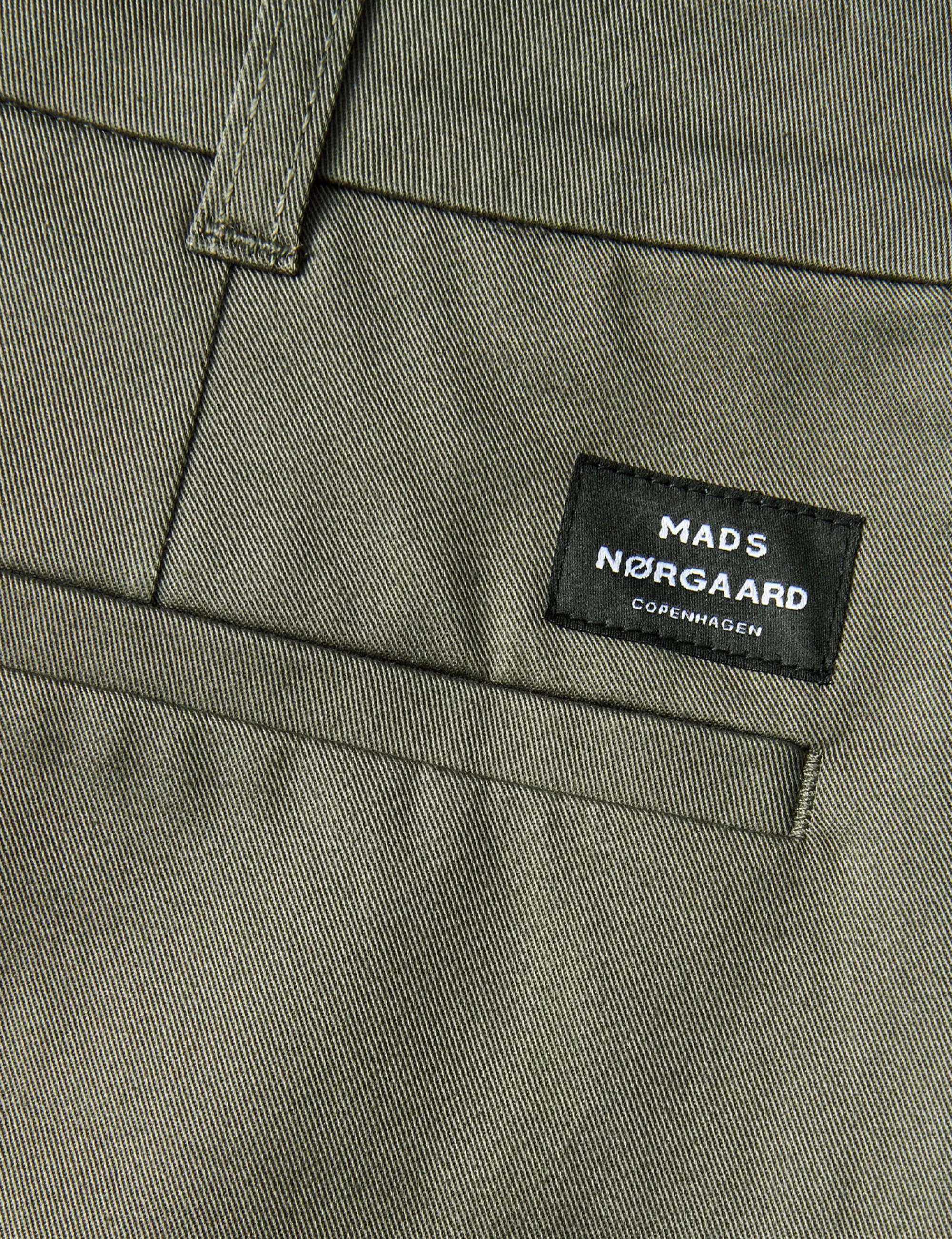 MADS NØRGAARD Cotton Twill Stretch Elias Pants Beluga Best