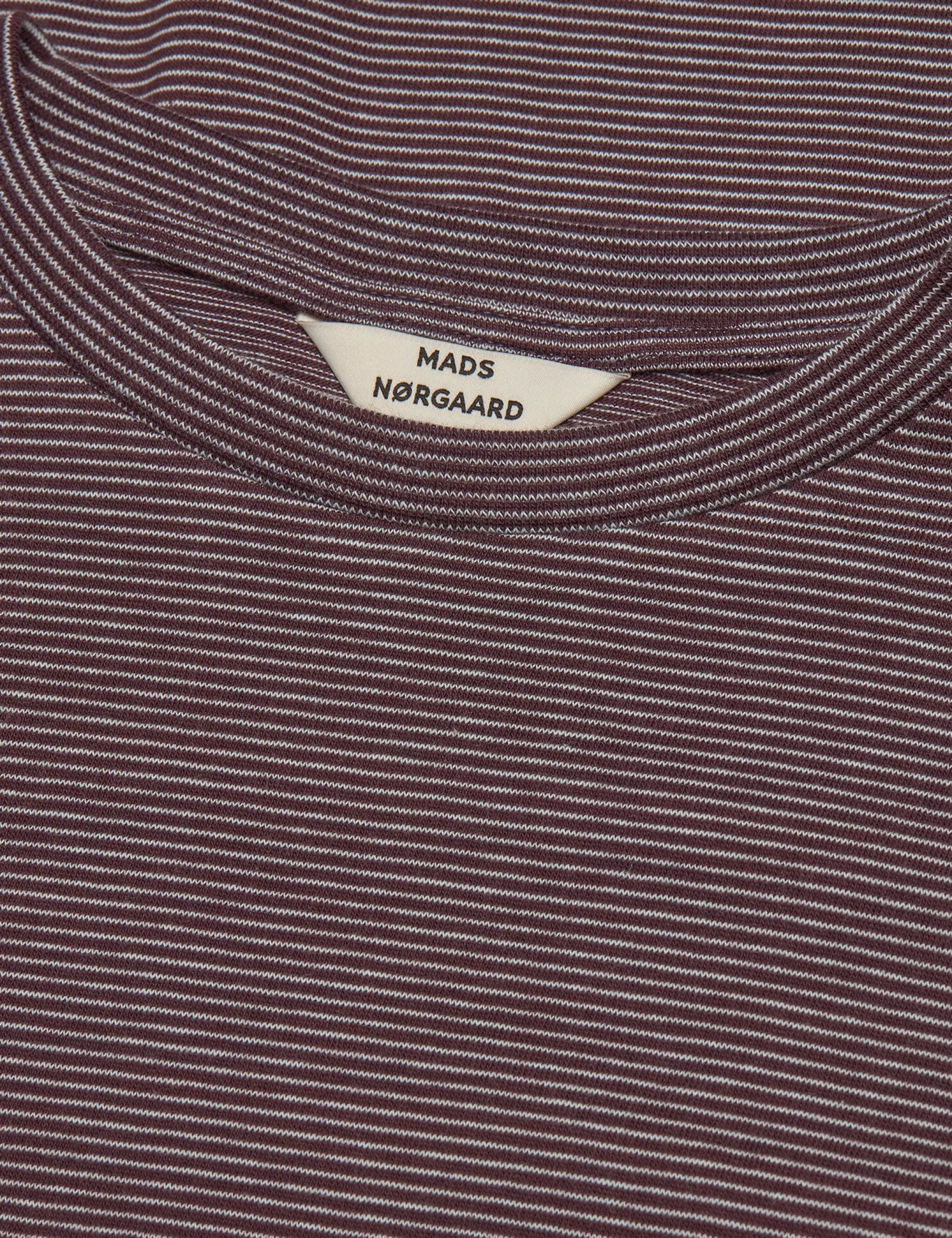 MADS NØRGAARD Crisp Jersey Jerry Tee LS Plum Perfect/Iced Aqua Outlet