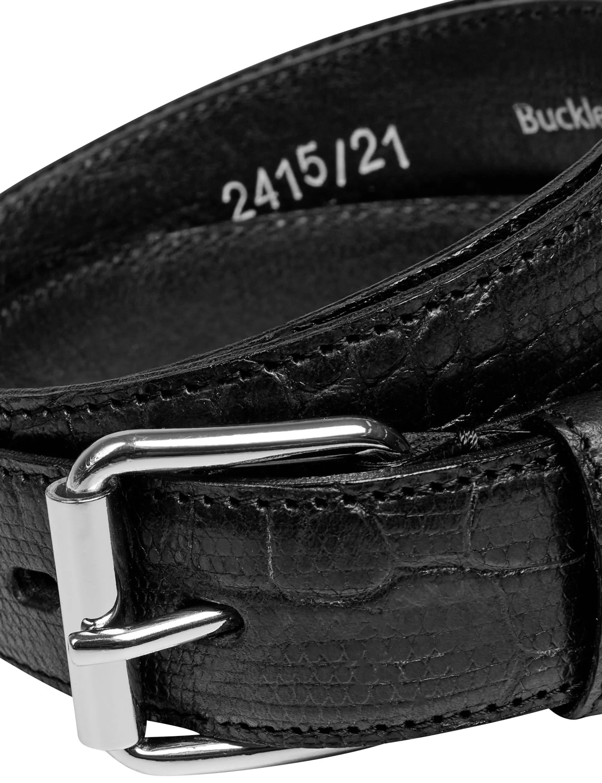 MADS NØRGAARD Croc Jimi Belt Black Outlet