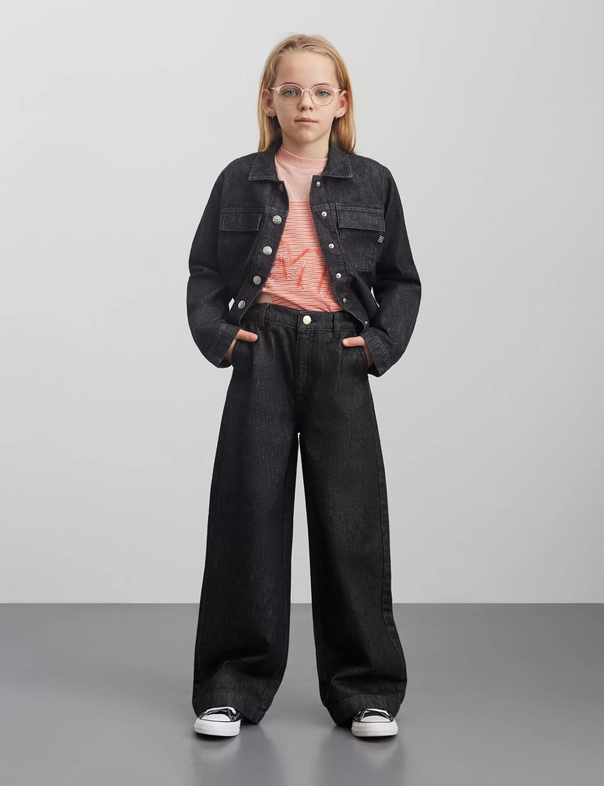 MADS NØRGAARD Dark Denim Pilao Pants Black Cheap