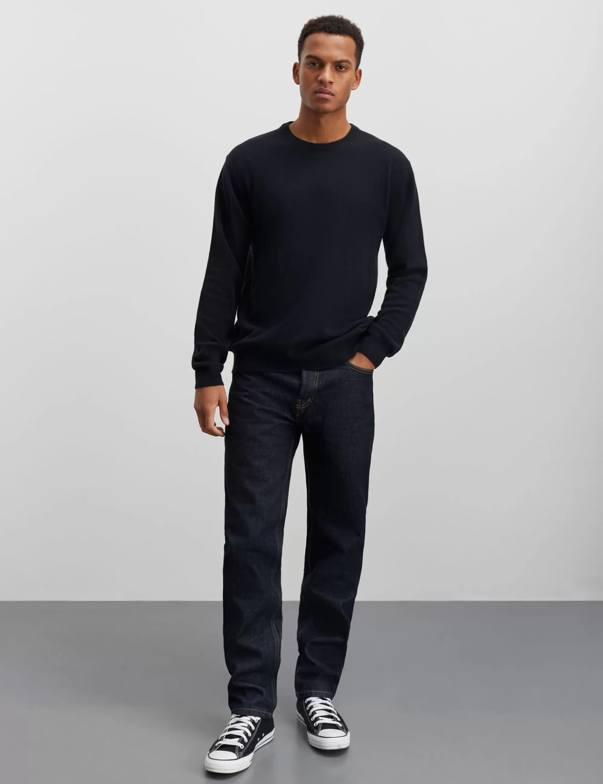 MADS NØRGAARD Eco Wool Karsten Knit Black Outlet