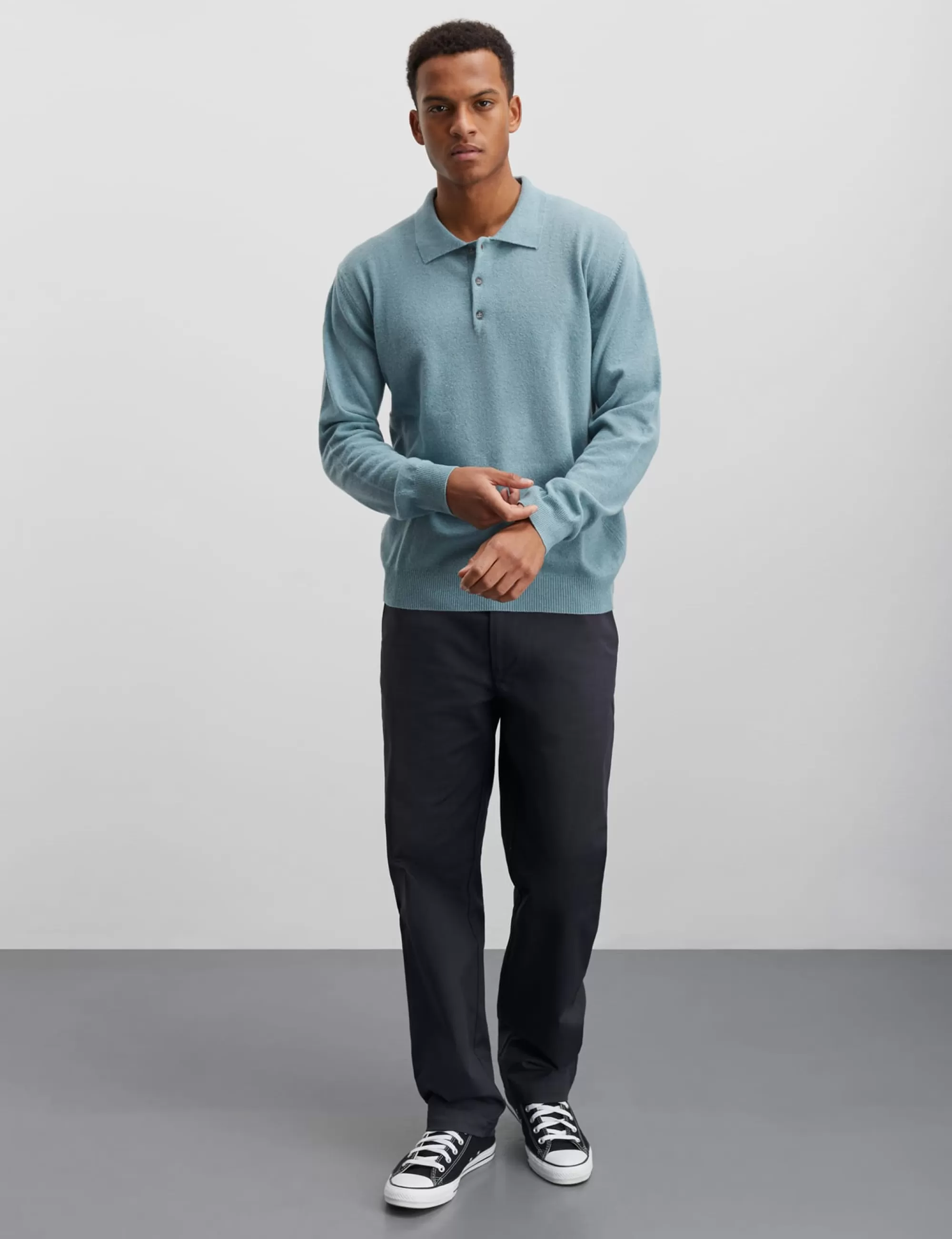 MADS NØRGAARD Eco Wool Tristan Knit Slate Best Sale