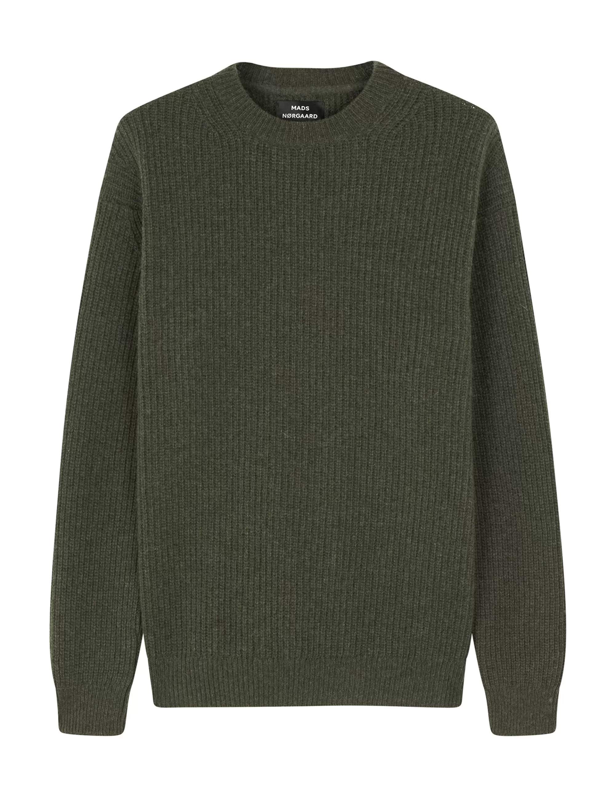 MADS NØRGAARD Eco Wool Vilhelm Knit Beluga Cheap