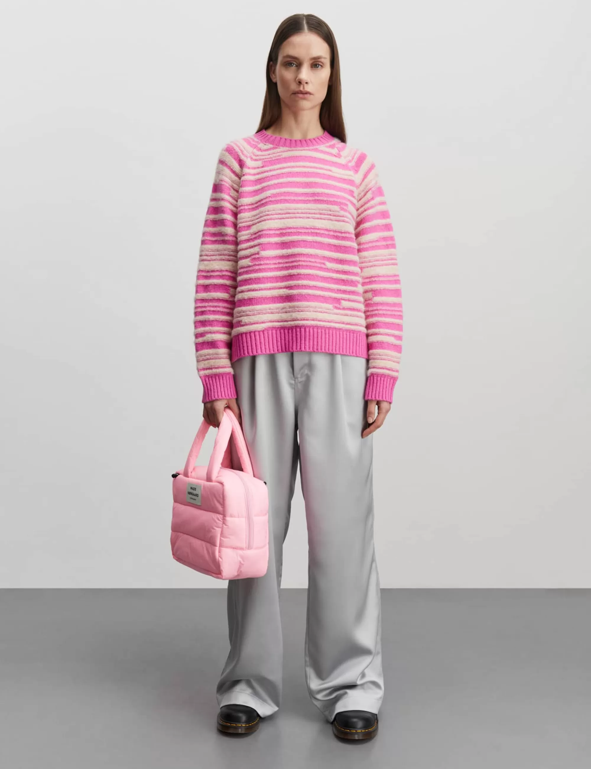 MADS NØRGAARD Gerard Kilian Sweater Fuchsia Pink Flash Sale