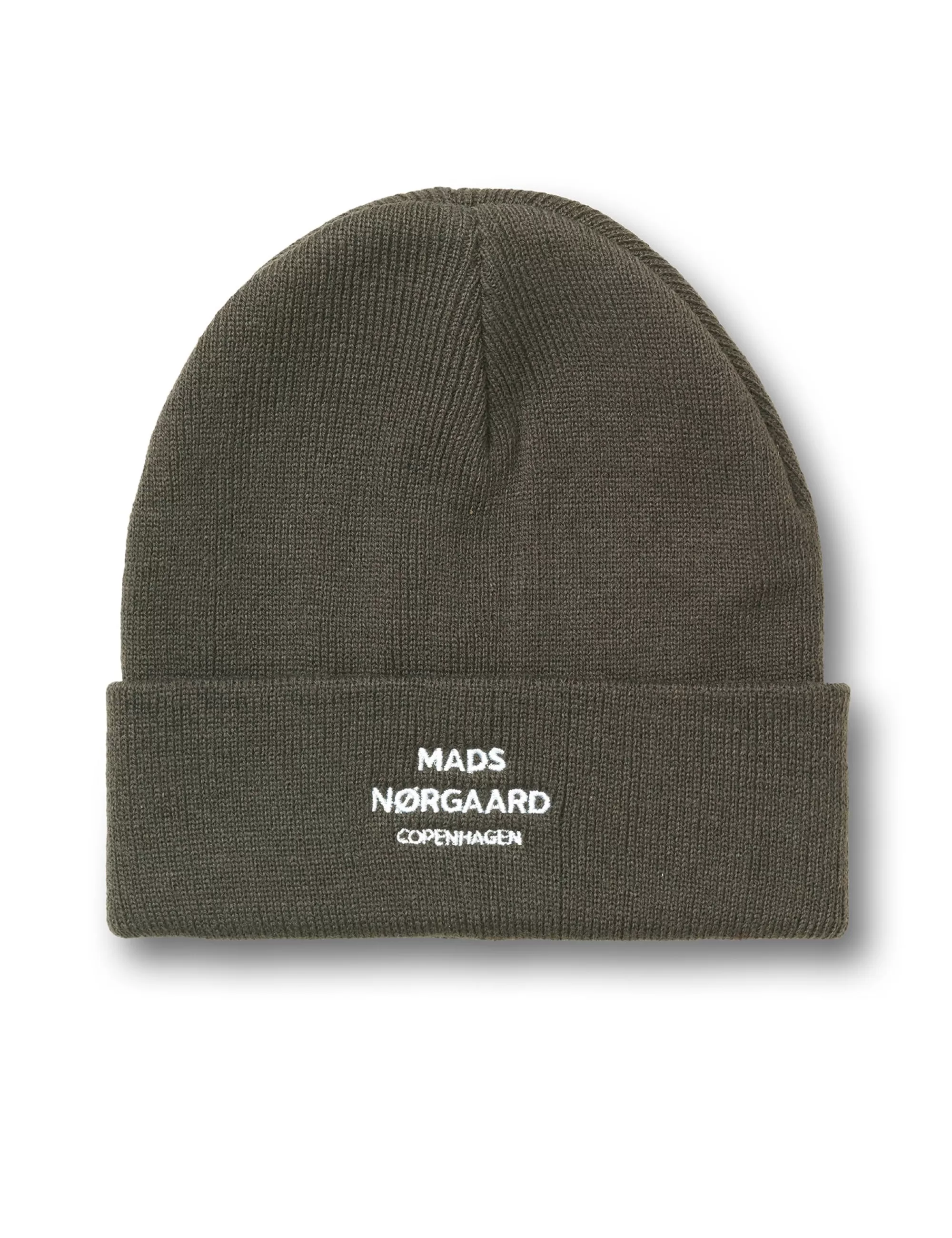 MADS NØRGAARD Isak Logo Ambas Beanie Beluga Best