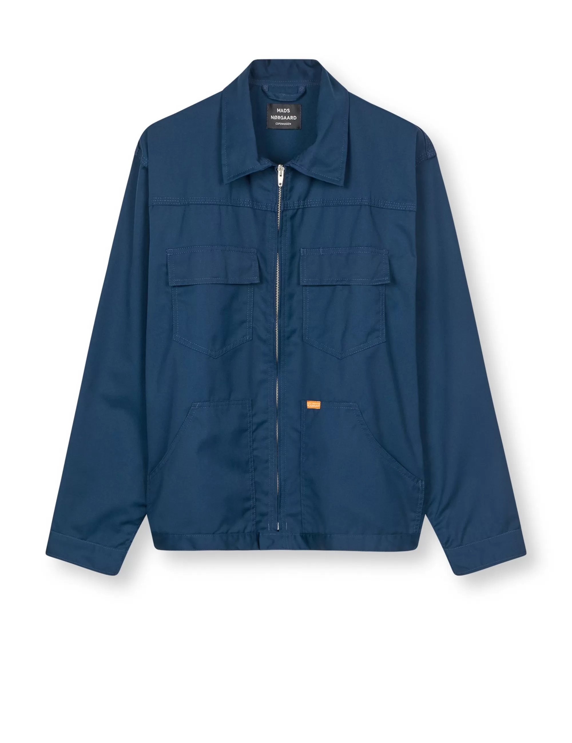 MADS NØRGAARD Kansas MN Twill Jacket Navy Hot