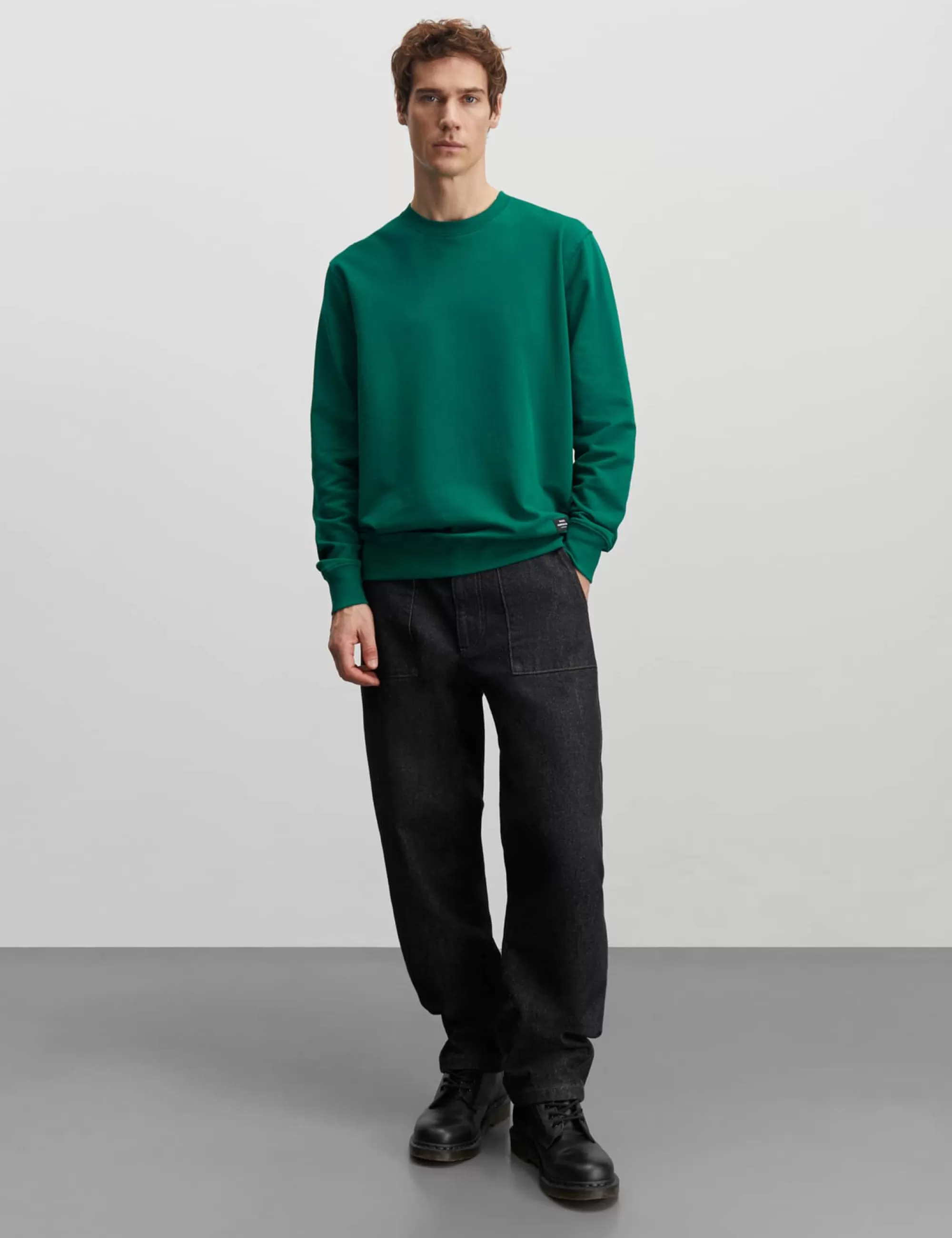 MADS NØRGAARD Light Terry Asker Sweat Aventurine Discount