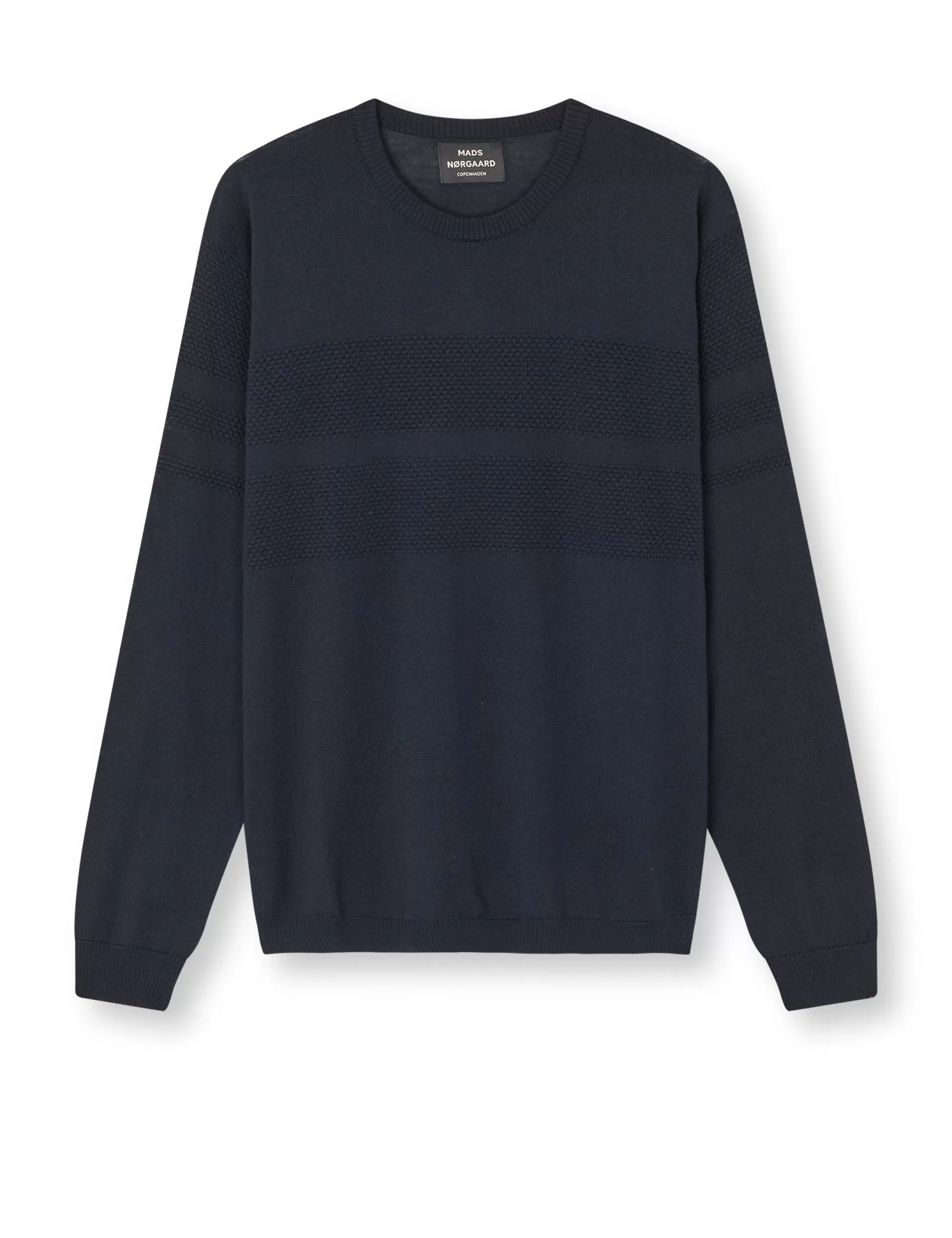 MADS NØRGAARD Merino Wool Klap Knit Sky Captain Flash Sale