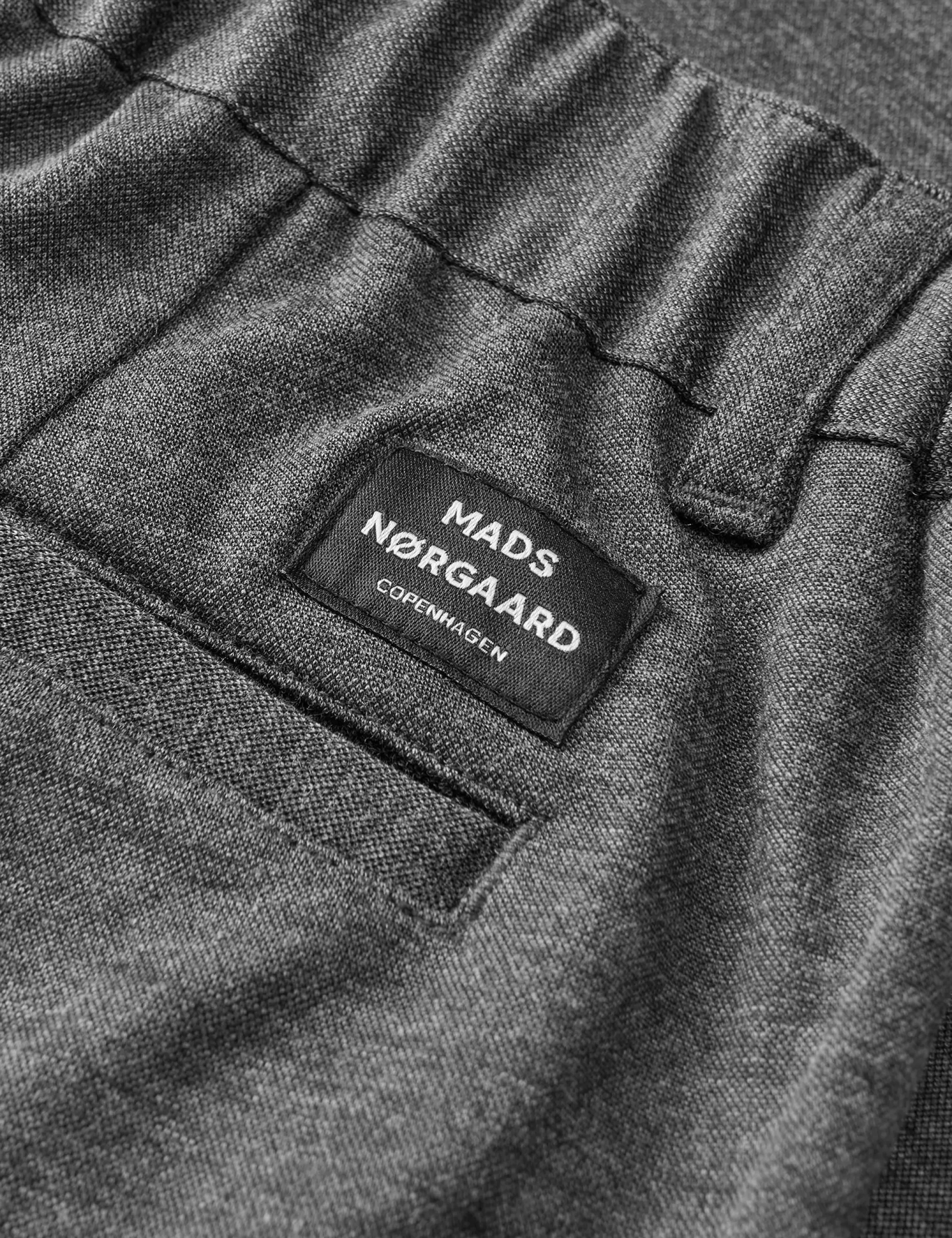 MADS NØRGAARD Metropolis Morten Pants Charcoal Melange Discount