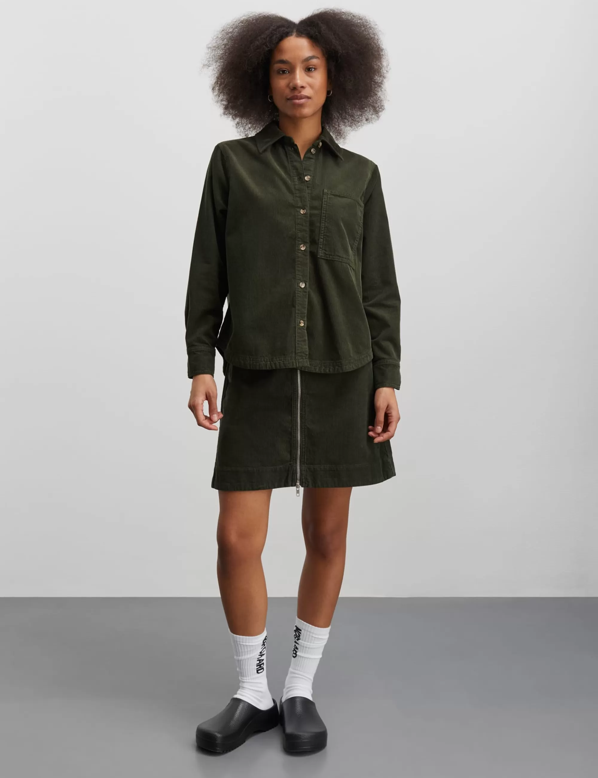 MADS NØRGAARD Mini Cord Riva Skirt Rosin Discount