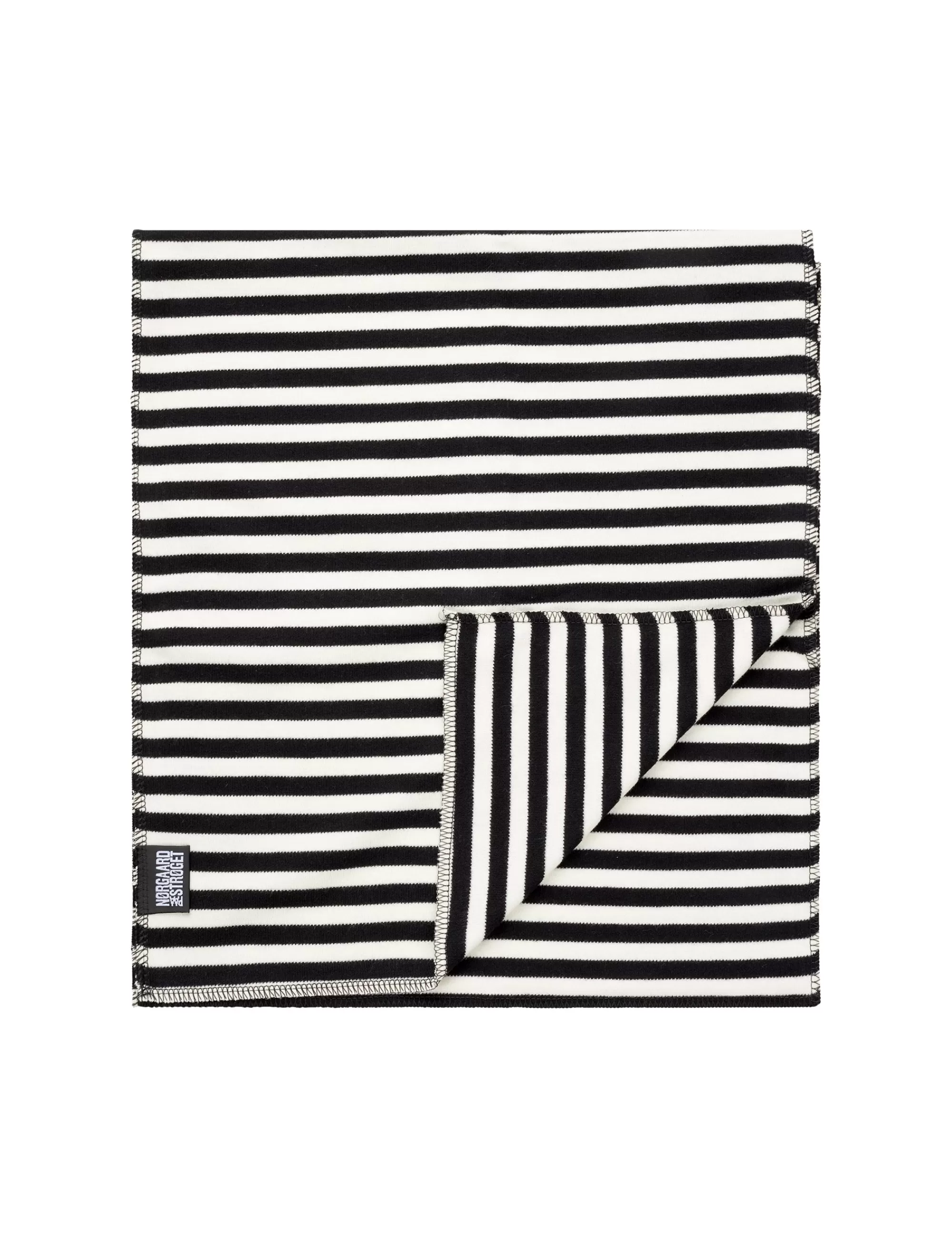 MADS NØRGAARD NPS Scarf Interlock Black/Ecru Flash Sale