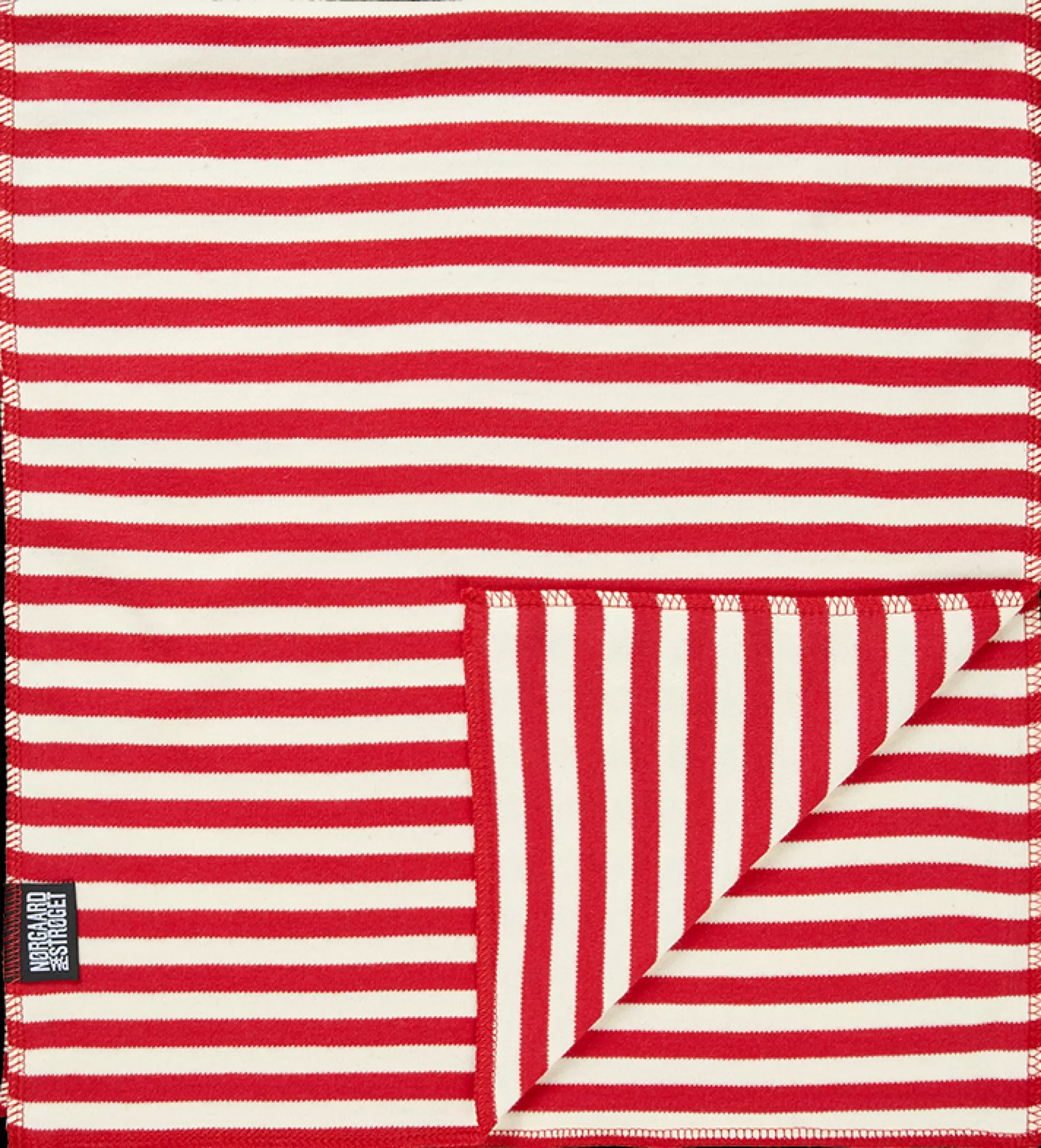 MADS NØRGAARD NPS Scarf Interlock Red/Ecru Flash Sale