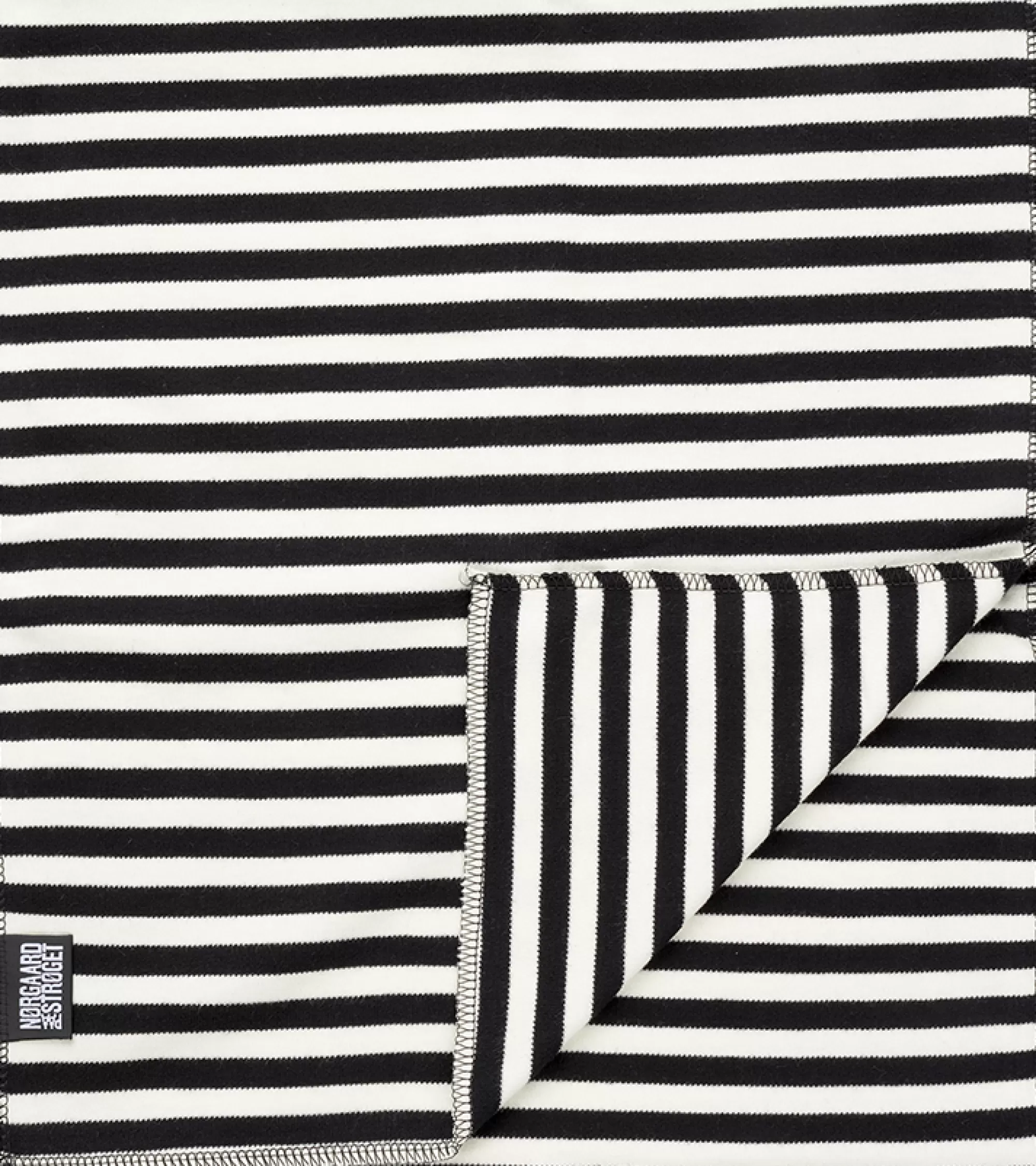 MADS NØRGAARD NPS Scarf Interlock Black/Ecru Flash Sale