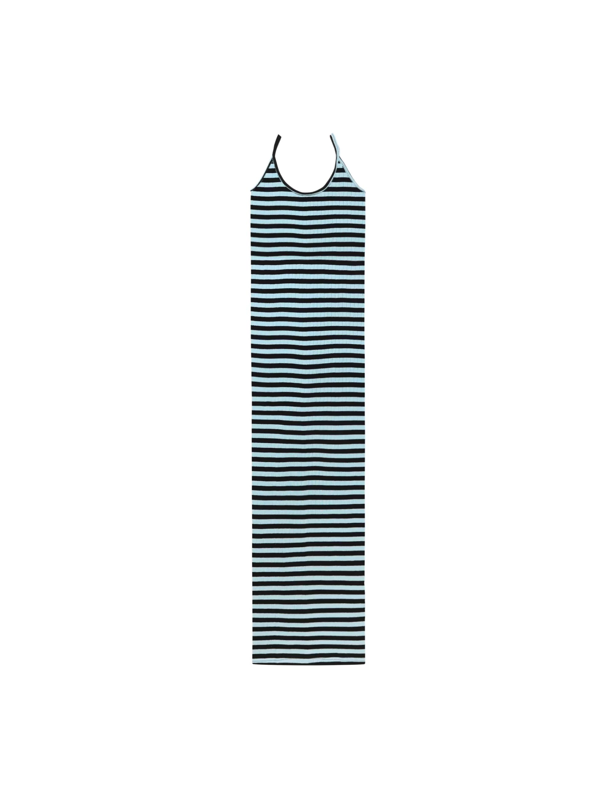 MADS NØRGAARD NPS Strap Dress Broadway Black/Light Blue Discount