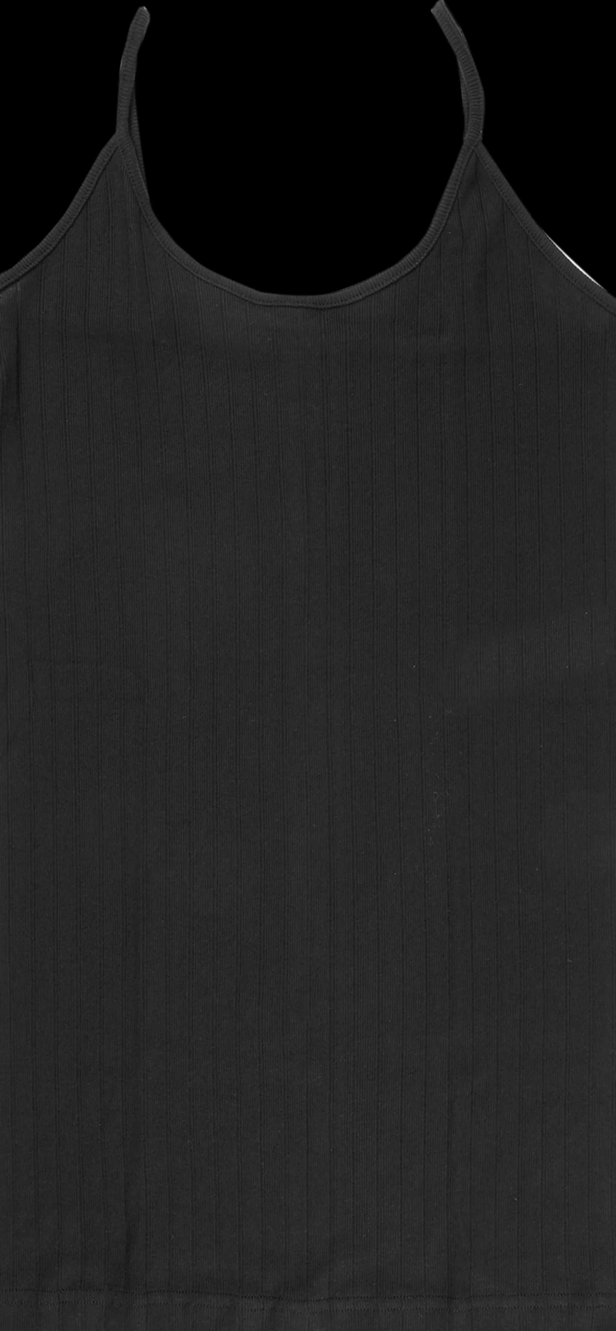 MADS NØRGAARD NPS Strap Top Solid Color Black Best Sale